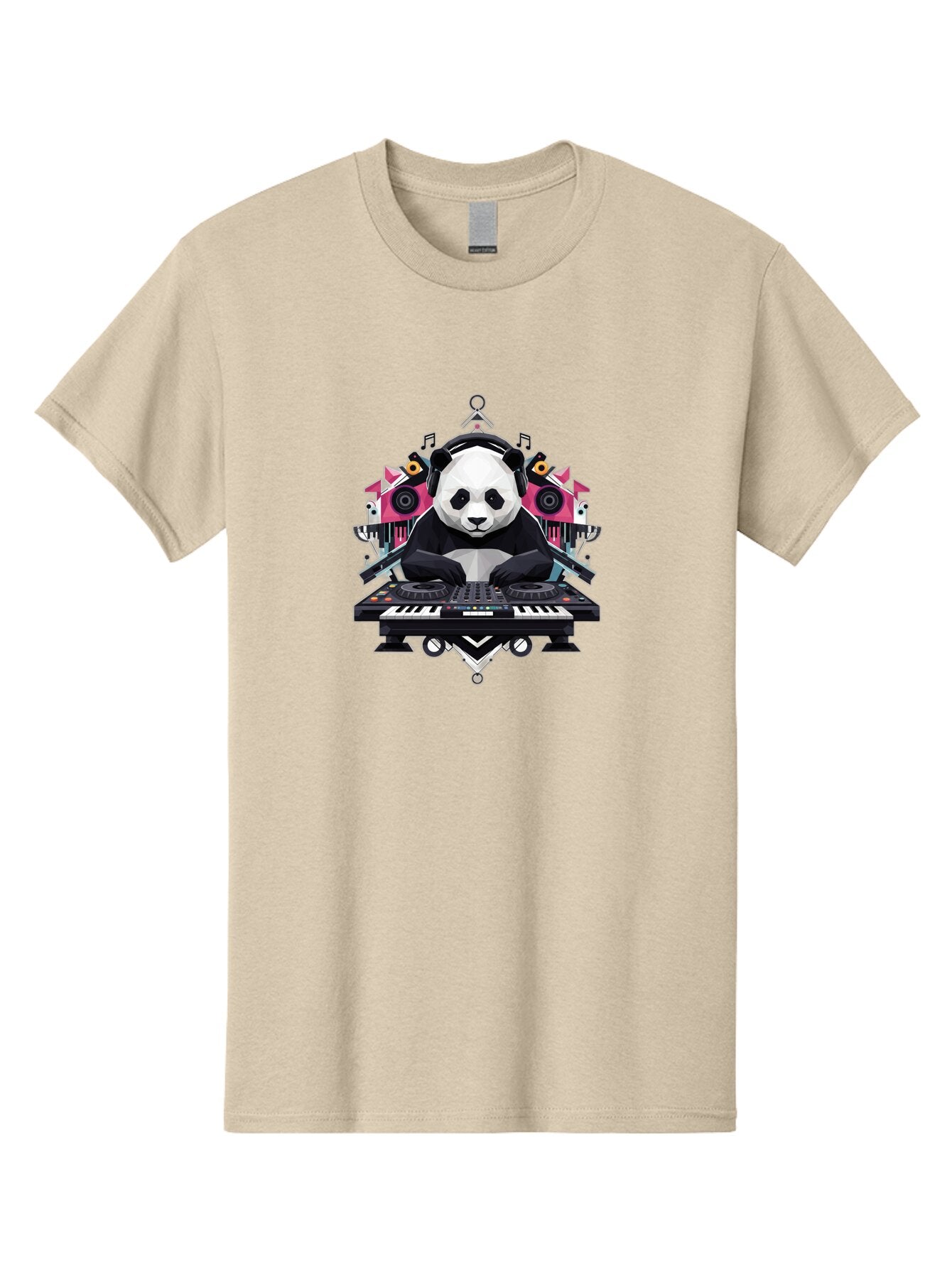 Panda-Dj-2 Men'S Graphic Tee, 100% Cotton, Comfortable Casual Summer Wear, Machine Washable, Vintage Camera, Old Camera, Antique Camera, Black Camera, Classic Photography, Photography Equipment, Nostalgic Device, Film Camera, Camera Art Ban037 3