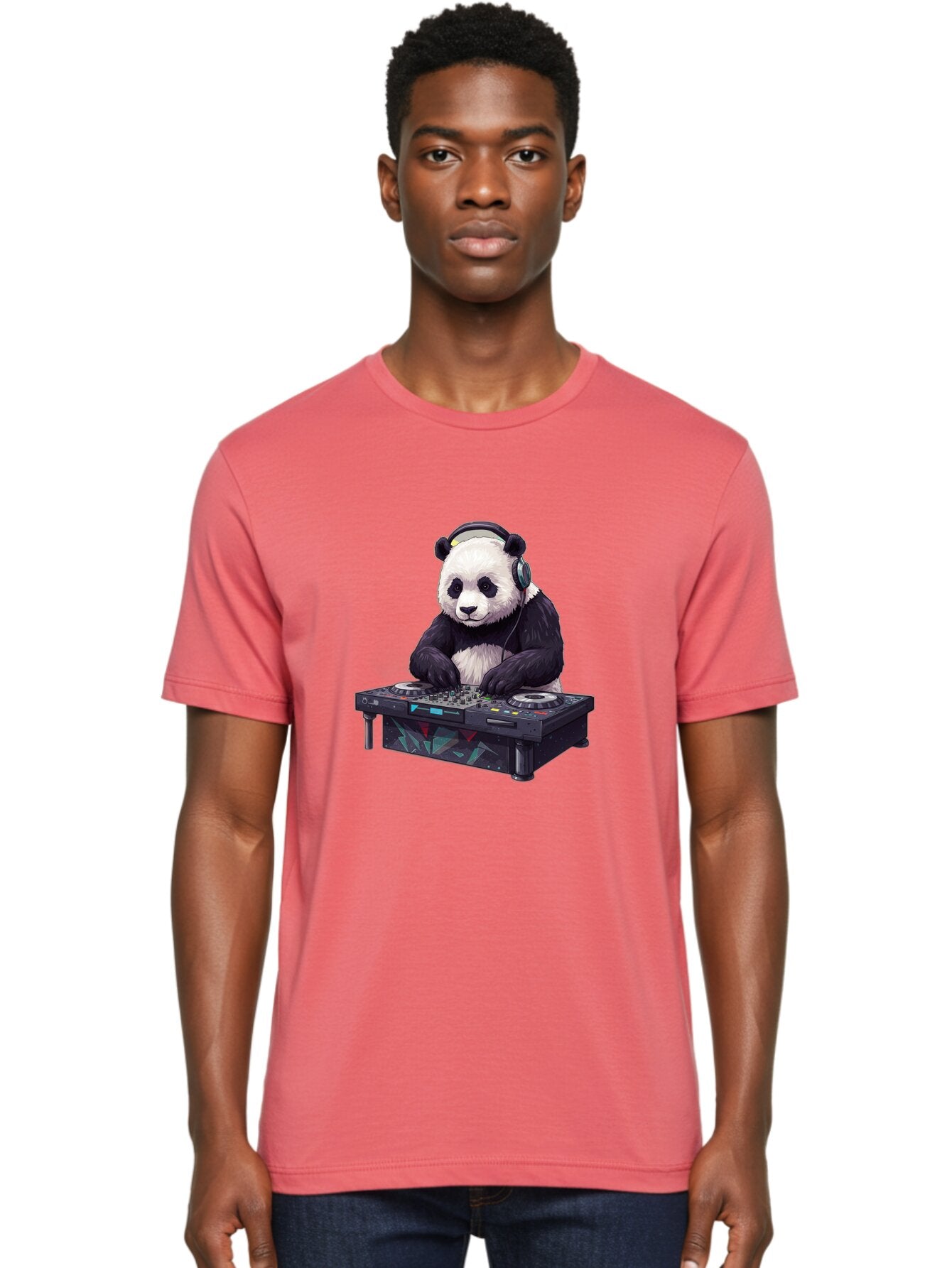 Panda-Dj-3 Men'S Graphic Tee, 100% Cotton, Comfortable Casual Summer Wear, Machine Washable, Vintage Camera, Old Camera, Antique Camera, Black Camera, Classic Photography, Photography Equipment, Nostalgic Device, Film Camera, Camera Art Ban038 21