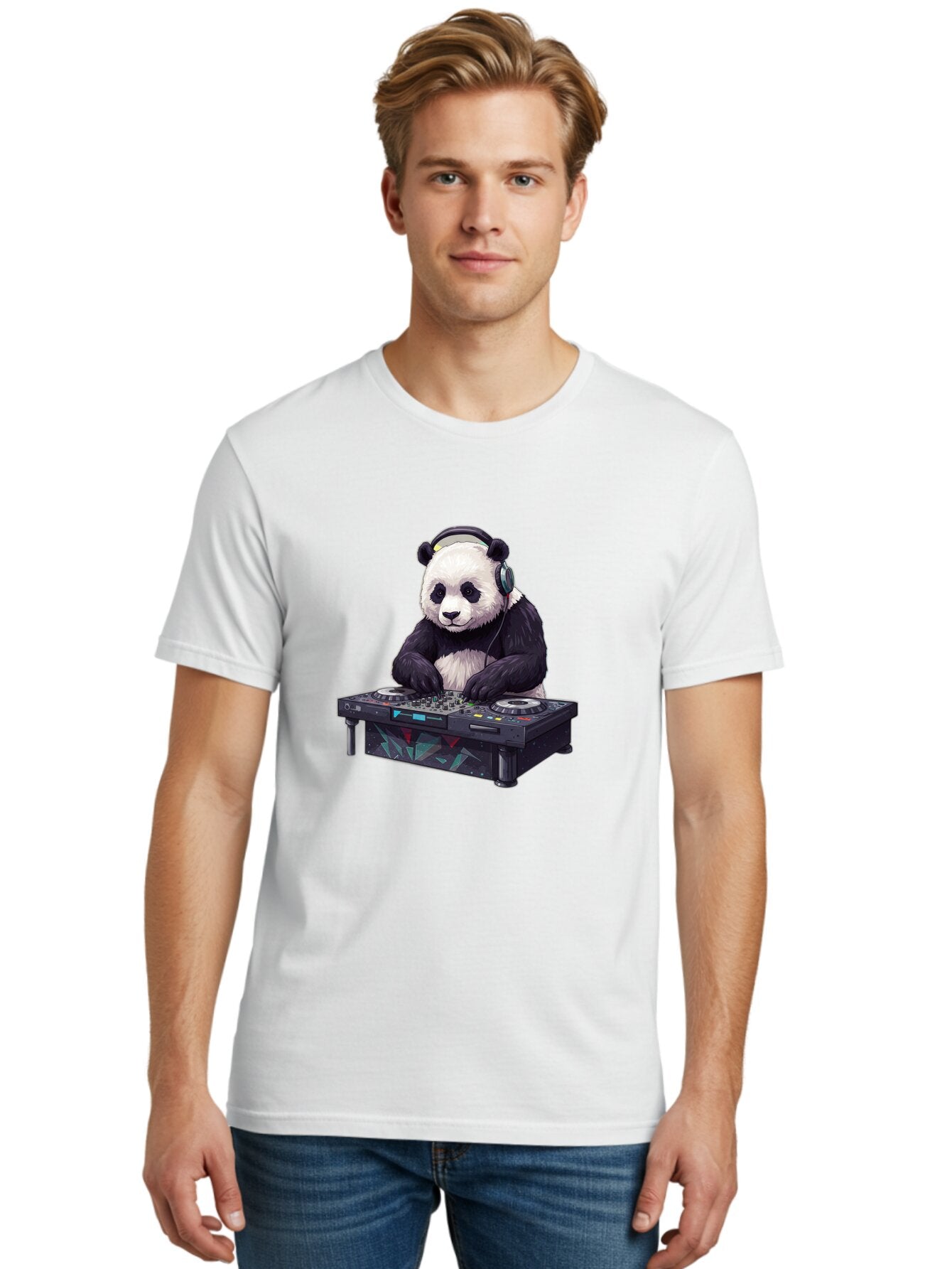 Panda-Dj-3 Men'S Graphic Tee, 100% Cotton, Comfortable Casual Summer Wear, Machine Washable, Vintage Camera, Old Camera, Antique Camera, Black Camera, Classic Photography, Photography Equipment, Nostalgic Device, Film Camera, Camera Art Ban038 16