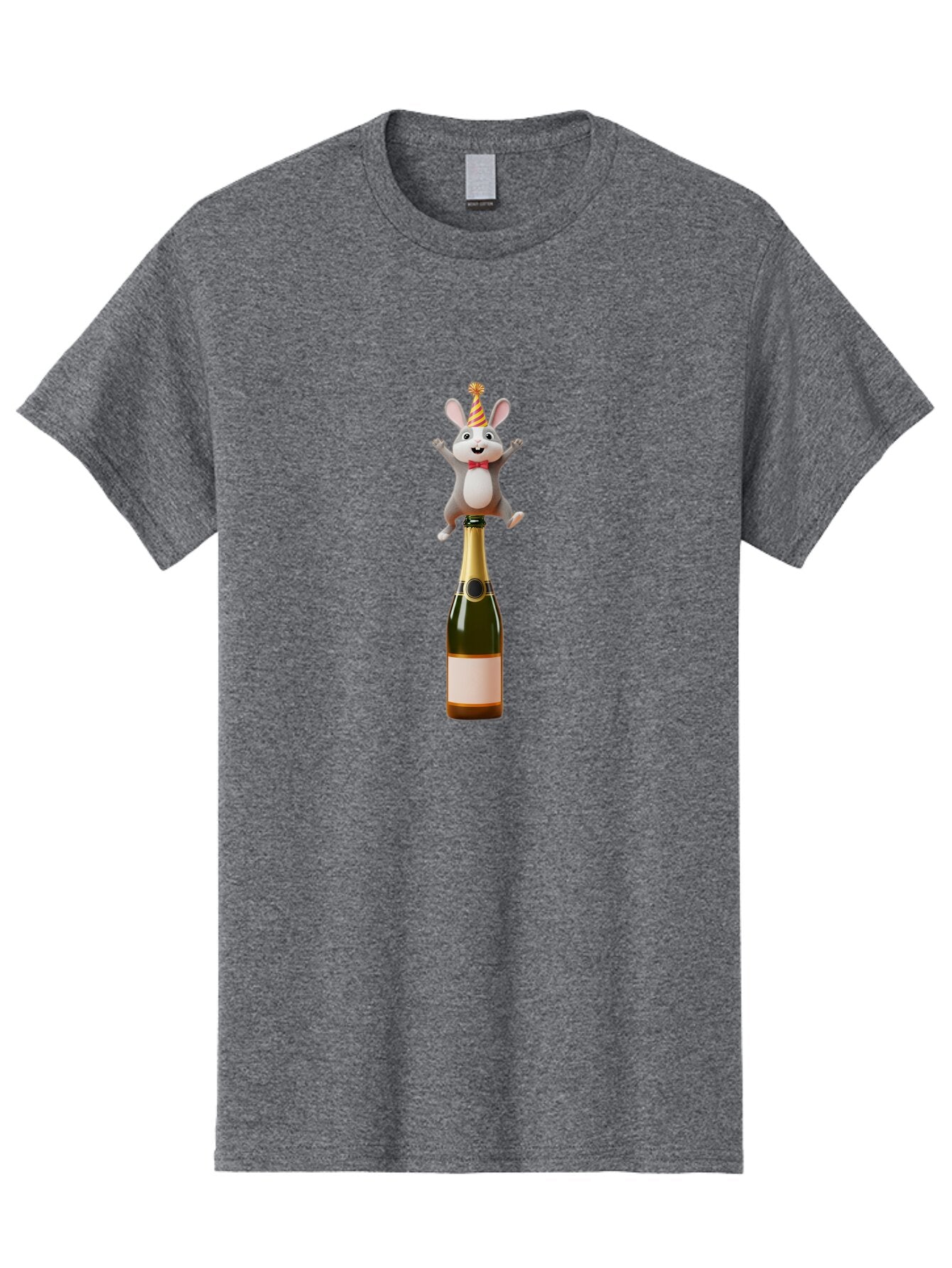 Party-Mouse-Champagne Men'S Graphic Tee, 100% Cotton, Comfortable Casual Summer Wear, Machine Washable, Vintage Camera, Old Camera, Antique Camera, Black Camera, Classic Photography, Photography Equipment, Nostalgic Device, Film Camera, Ban052