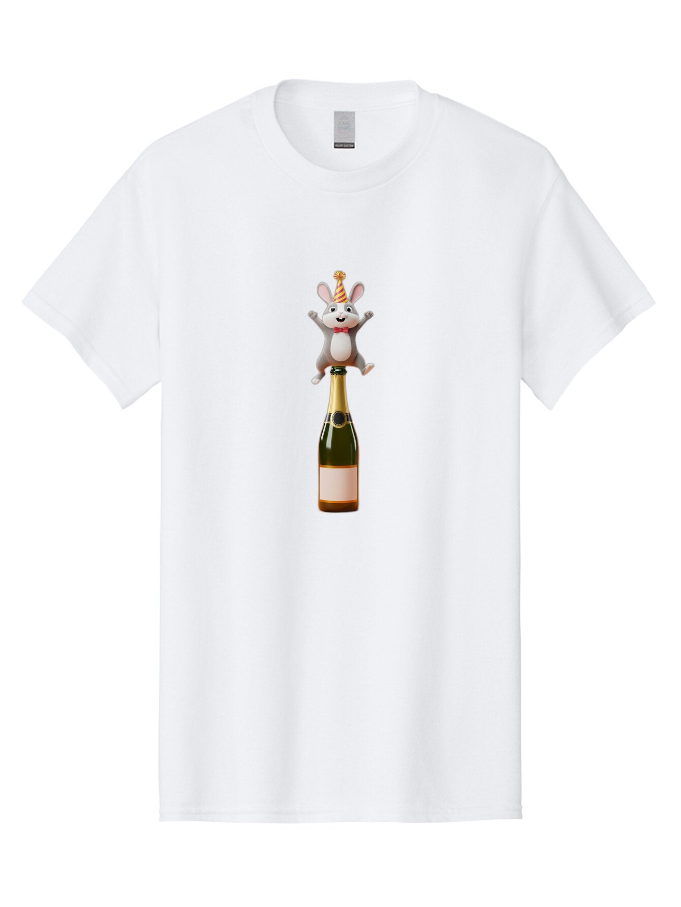 Party-Mouse-Champagne Men'S Graphic Tee, 100% Cotton, Comfortable Casual Summer Wear, Machine Washable, Vintage Camera, Old Camera, Antique Camera, Black Camera, Classic Photography, Photography Equipment, Nostalgic Device, Film Camera, Ban052 15