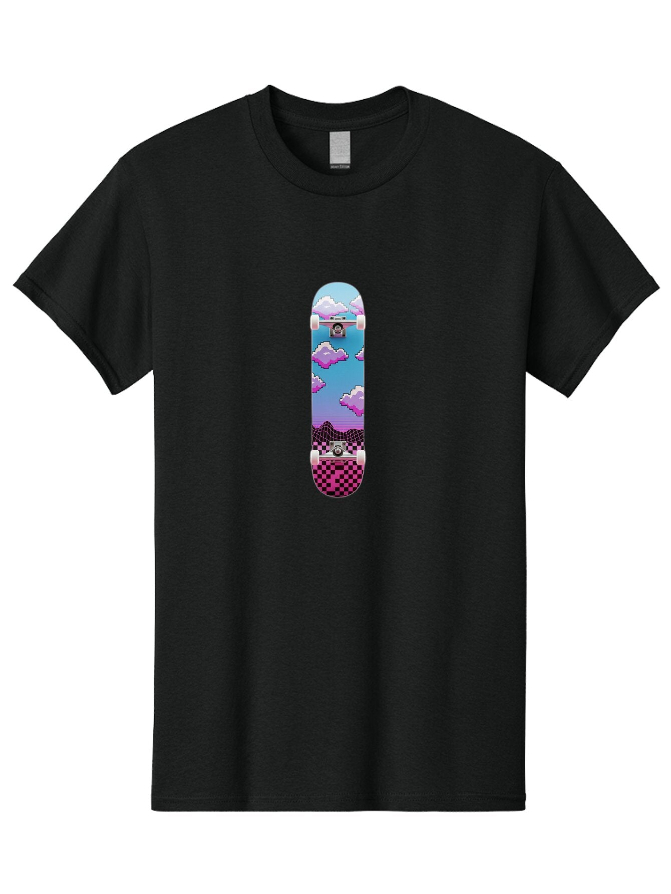 Pastel-Skateboard-Graphic Men'S Graphic Tee, 100% Cotton, Comfortable Casual Summer Wear, Machine Washable, Vintage Camera, Old Camera, Antique Camera, Black Camera, Classic Photography, Photography Equipment, Nostalgic Device, Film Camera, Ban054 9