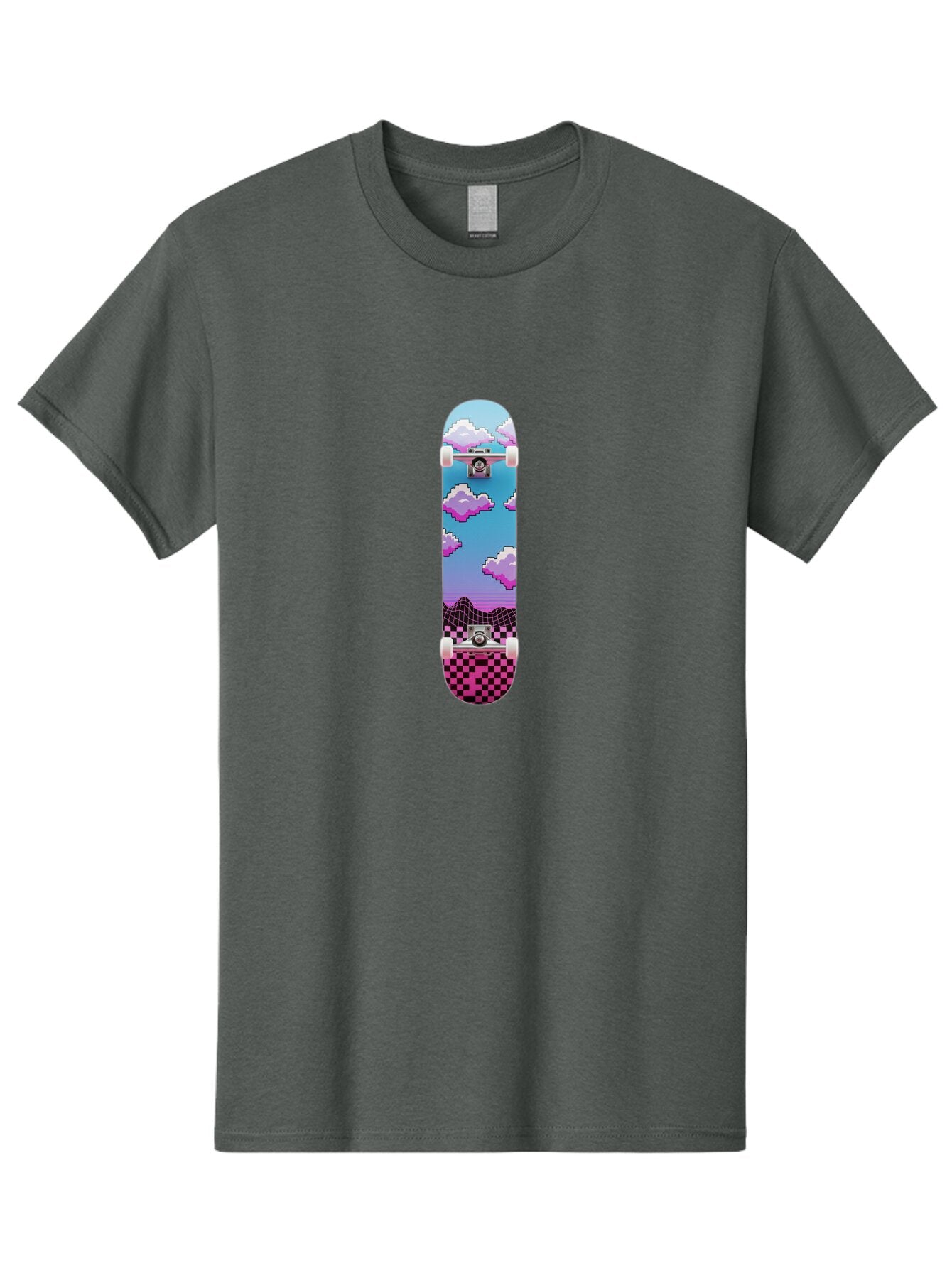 Pastel-Skateboard-Graphic Men'S Graphic Tee, 100% Cotton, Comfortable Casual Summer Wear, Machine Washable, Vintage Camera, Old Camera, Antique Camera, Black Camera, Classic Photography, Photography Equipment, Nostalgic Device, Film Camera, Ban054 3