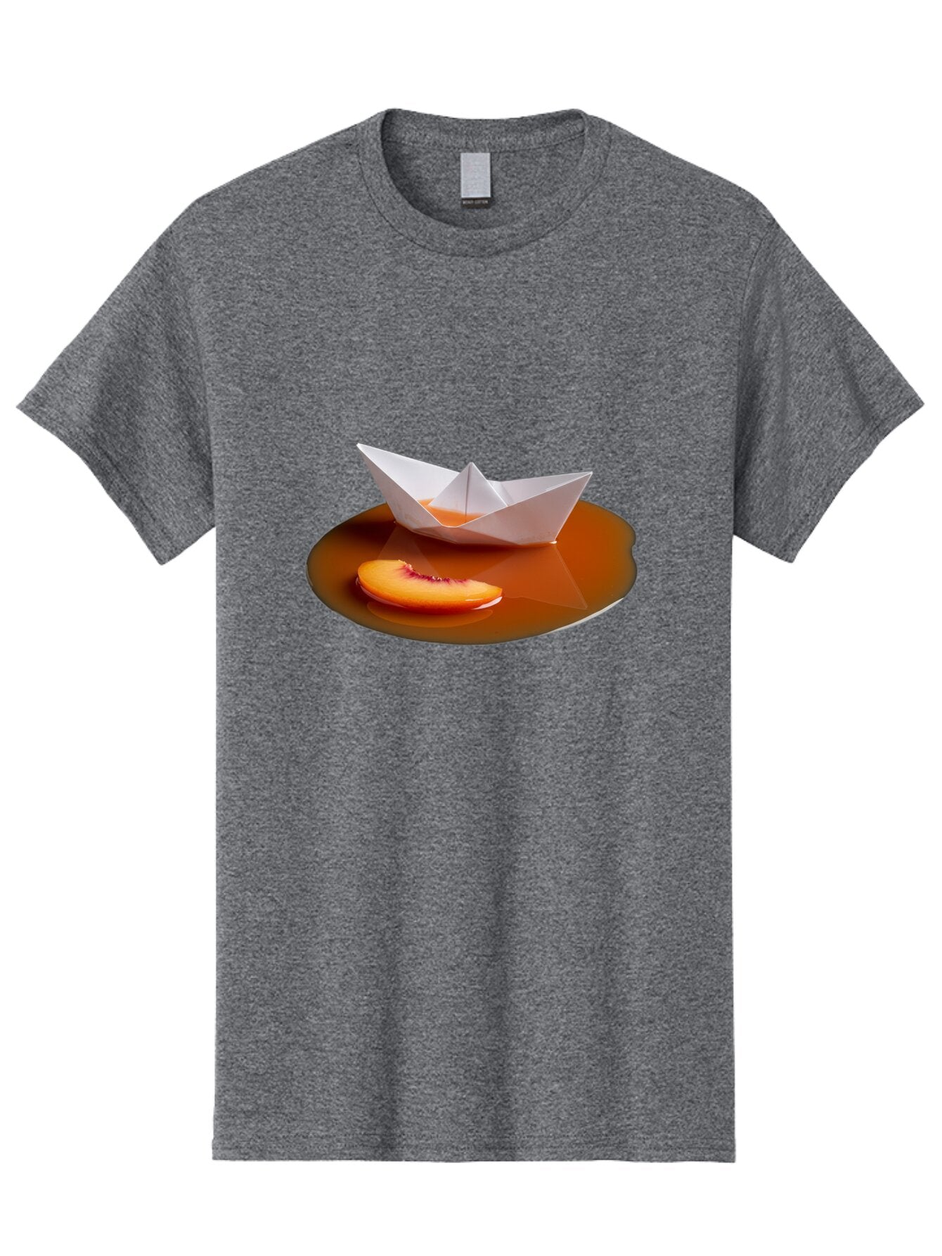 Peach-Slice-And-Paper-Boat Men'S Graphic Tee, 100% Cotton, Comfortable Casual Summer Wear, Machine Washable, Vintage Camera, Old Camera, Antique Camera, Black Camera, Classic Photography, Photography Equipment, Nostalgic Device, Film Camera, Ban058 13