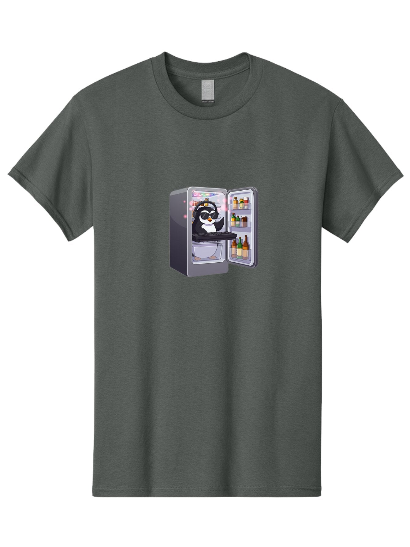 Penguin-Dj-1 Men'S Graphic Tee, 100% Cotton, Comfortable Casual Summer Wear, Machine Washable, Vintage Camera, Old Camera, Antique Camera, Black Camera, Classic Photography, Photography Equipment, Nostalgic Device, Film Camera, Camera Art Ban066 11