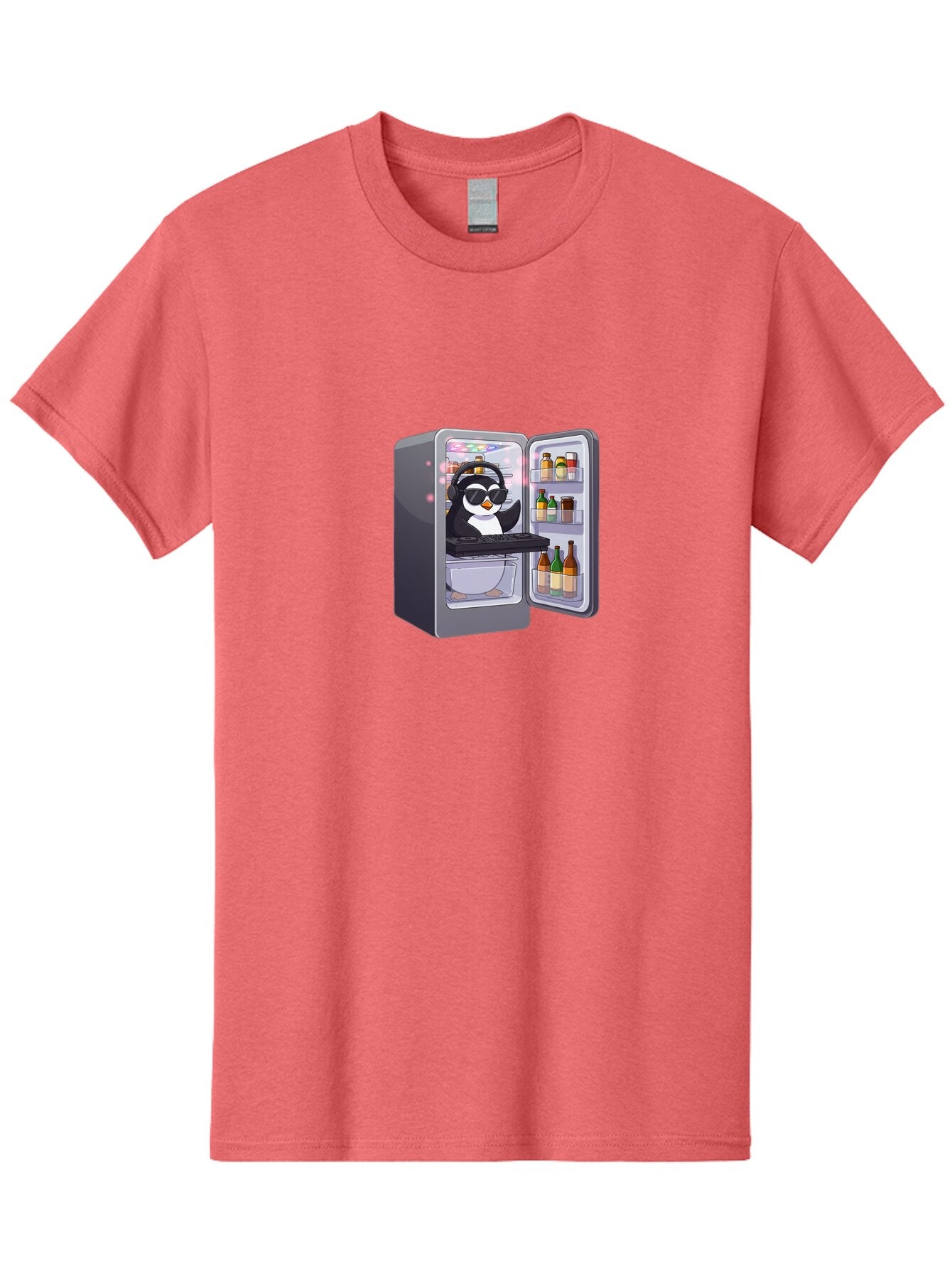 Penguin-Dj-1 Men'S Graphic Tee, 100% Cotton, Comfortable Casual Summer Wear, Machine Washable, Vintage Camera, Old Camera, Antique Camera, Black Camera, Classic Photography, Photography Equipment, Nostalgic Device, Film Camera, Camera Art Ban066 4