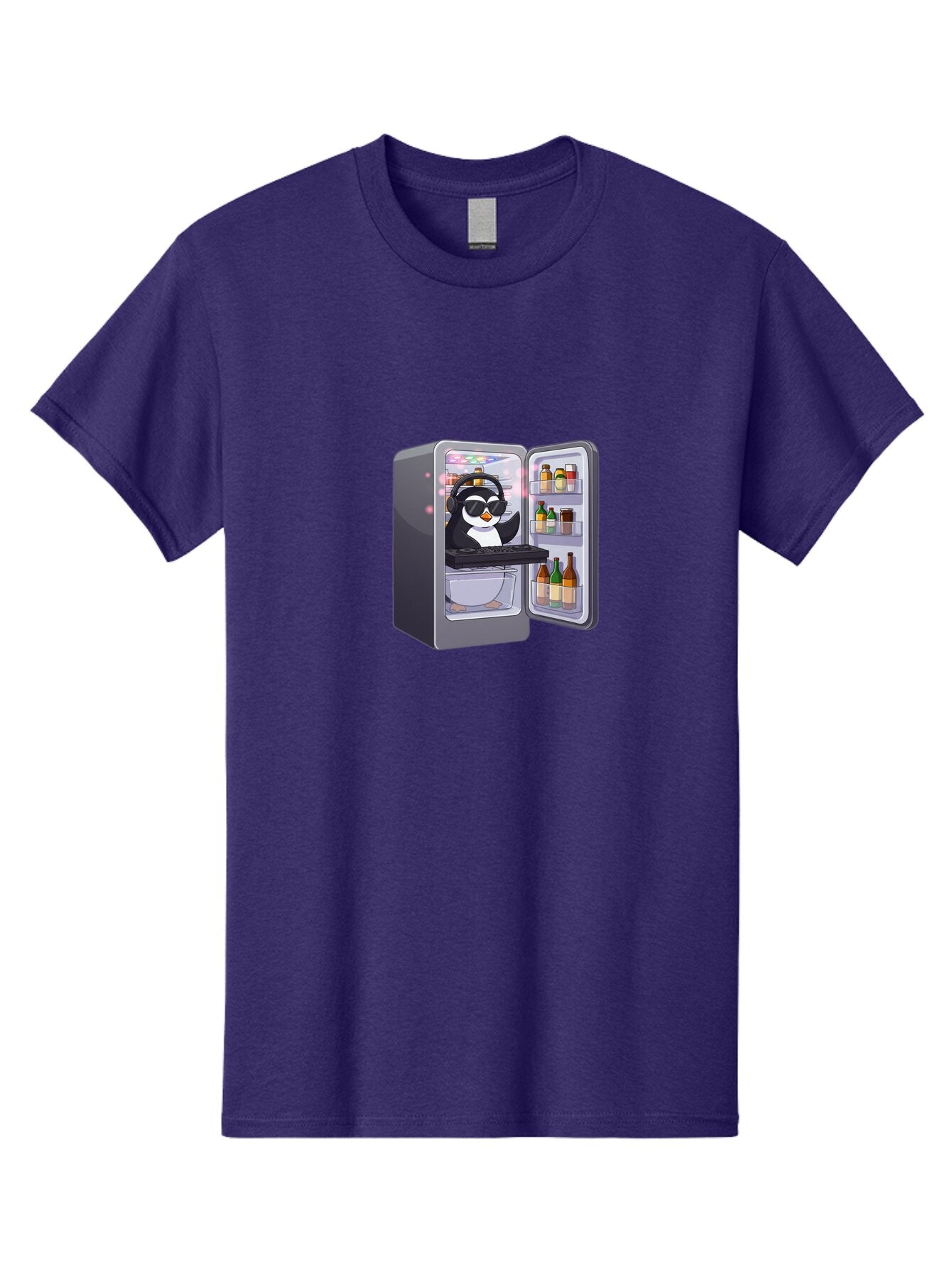 Penguin-Dj-1 Men'S Graphic Tee, 100% Cotton, Comfortable Casual Summer Wear, Machine Washable, Vintage Camera, Old Camera, Antique Camera, Black Camera, Classic Photography, Photography Equipment, Nostalgic Device, Film Camera, Camera Art Ban066 9
