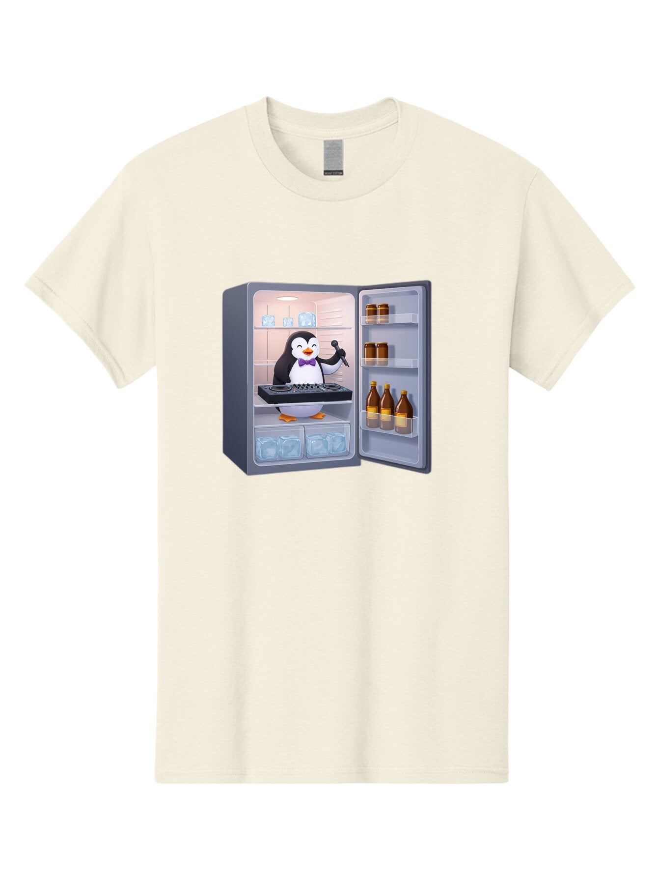 Penguin-Dj-2 Men'S Graphic Tee, 100% Cotton, Comfortable Casual Summer Wear, Machine Washable, Vintage Camera, Old Camera, Antique Camera, Black Camera, Classic Photography, Photography Equipment, Nostalgic Device, Film Camera, Camera Art Ban067 8