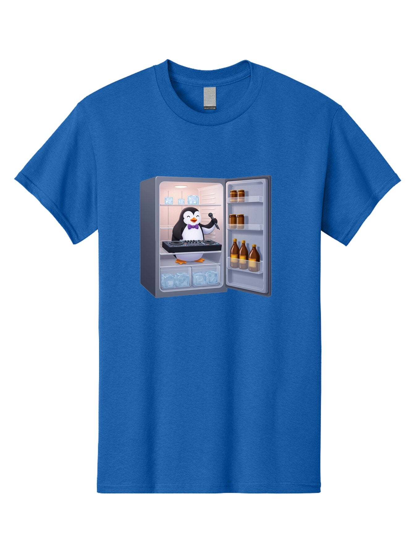 Penguin-Dj-2 Men'S Graphic Tee, 100% Cotton, Comfortable Casual Summer Wear, Machine Washable, Vintage Camera, Old Camera, Antique Camera, Black Camera, Classic Photography, Photography Equipment, Nostalgic Device, Film Camera, Camera Art Ban067 9