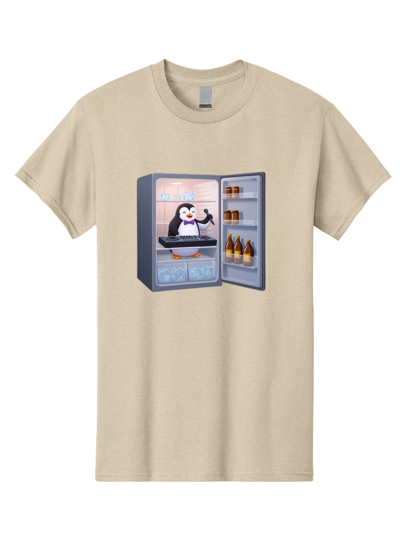 Penguin-Dj-2 Men'S Graphic Tee, 100% Cotton, Comfortable Casual Summer Wear, Machine Washable, Vintage Camera, Old Camera, Antique Camera, Black Camera, Classic Photography, Photography Equipment, Nostalgic Device, Film Camera, Camera Art Ban067 12
