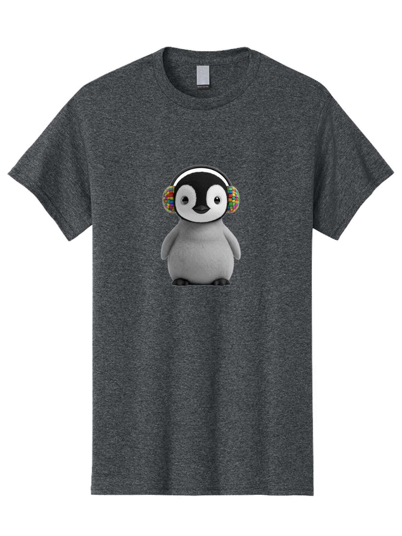 Penguin-Headphones Men'S Graphic Tee, 100% Cotton, Comfortable Casual Summer Wear, Machine Washable, Vintage Camera, Old Camera, Antique Camera, Black Camera, Classic Photography, Photography Equipment, Nostalgic Device, Film Camera, Ban071 15