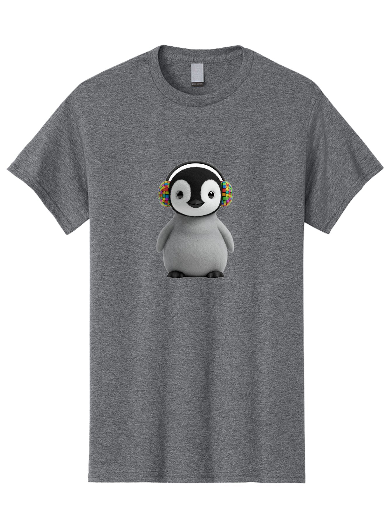 Penguin-Headphones Men'S Graphic Tee, 100% Cotton, Comfortable Casual Summer Wear, Machine Washable, Vintage Camera, Old Camera, Antique Camera, Black Camera, Classic Photography, Photography Equipment, Nostalgic Device, Film Camera, Ban071 8