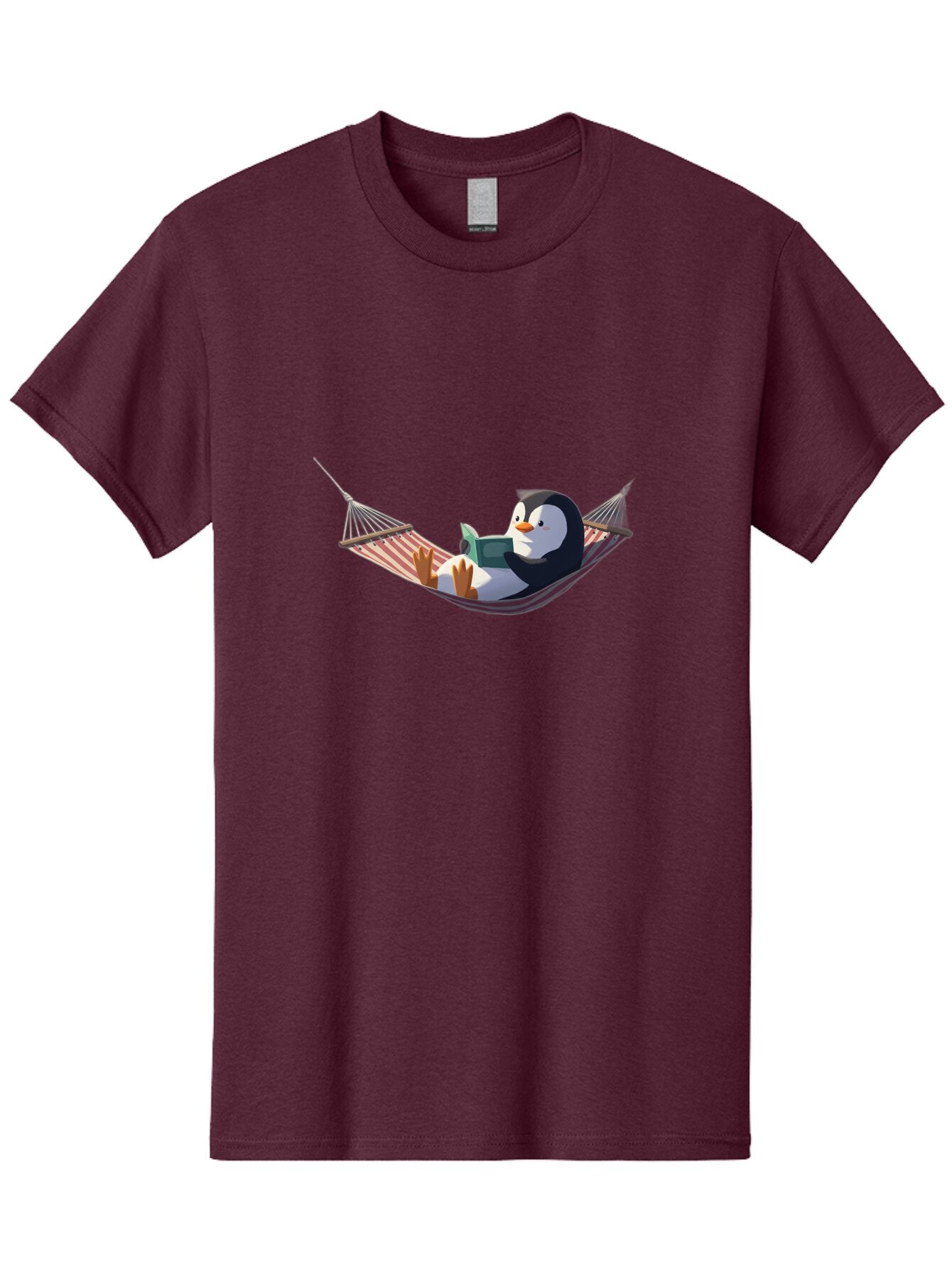 Penguin-In-Hammock Men'S Graphic Tee, 100% Cotton, Comfortable Casual Summer Wear, Machine Washable, Vintage Camera, Old Camera, Antique Camera, Black Camera, Classic Photography, Photography Equipment, Nostalgic Device, Film Camera, Ban074