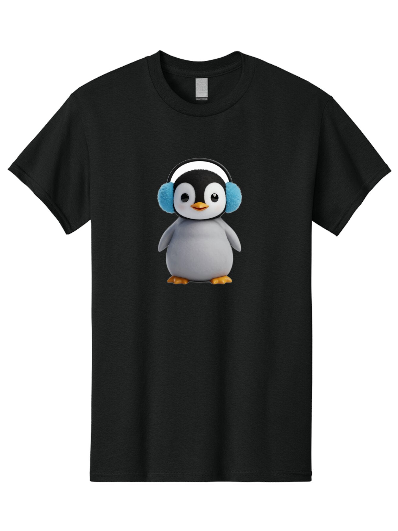 Penguin-Wearing-Earmuffs Men'S Graphic Tee, 100% Cotton, Comfortable Casual Summer Wear, Machine Washable, Vintage Camera, Old Camera, Antique Camera, Black Camera, Classic Photography, Photography Equipment, Nostalgic Device, Film Camera, Ban080