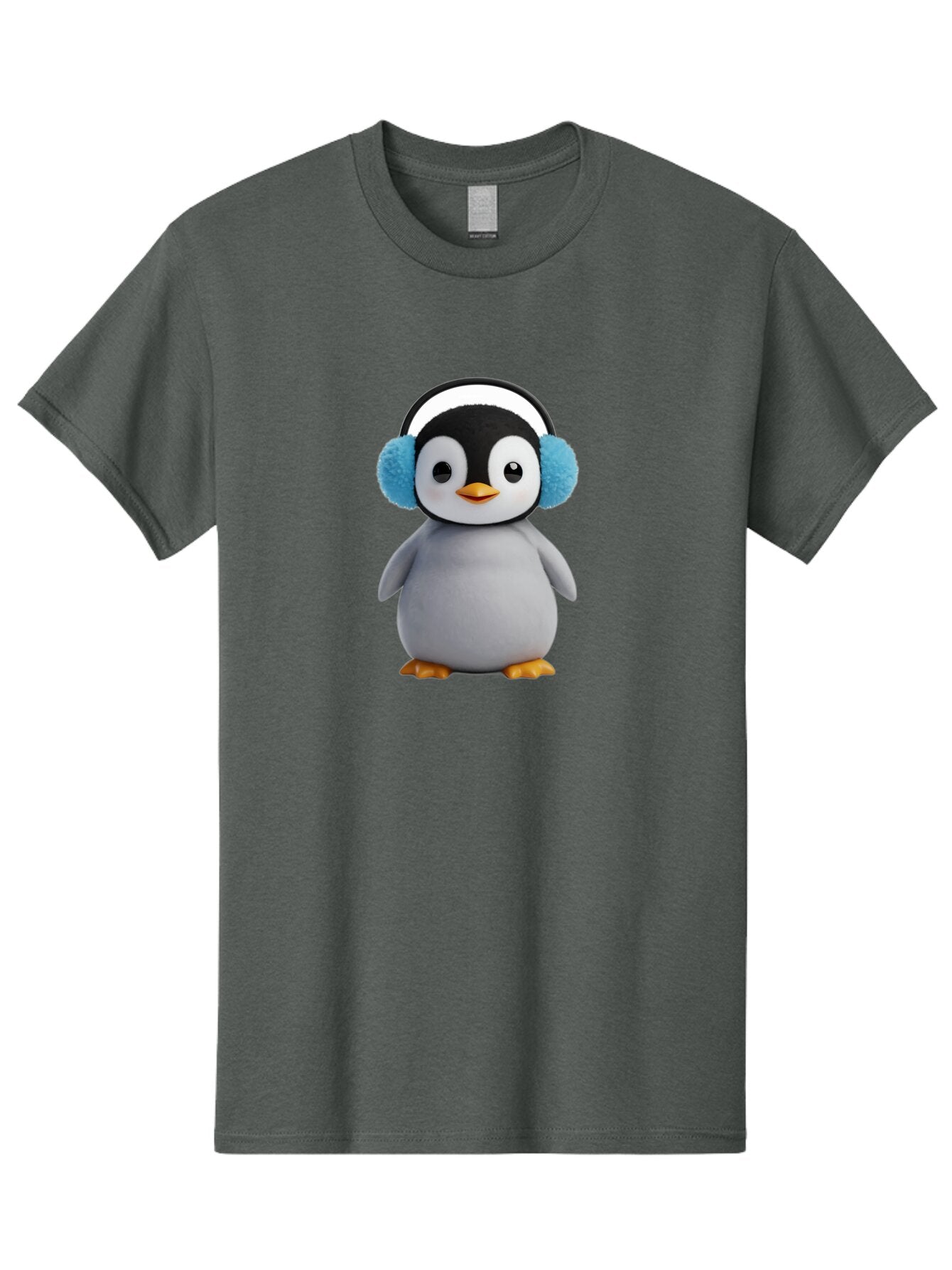 Penguin-Wearing-Earmuffs Men'S Graphic Tee, 100% Cotton, Comfortable Casual Summer Wear, Machine Washable, Vintage Camera, Old Camera, Antique Camera, Black Camera, Classic Photography, Photography Equipment, Nostalgic Device, Film Camera, Ban080 15