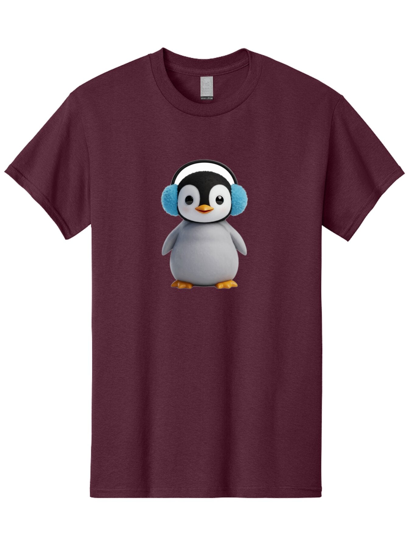 Penguin-Wearing-Earmuffs Men'S Graphic Tee, 100% Cotton, Comfortable Casual Summer Wear, Machine Washable, Vintage Camera, Old Camera, Antique Camera, Black Camera, Classic Photography, Photography Equipment, Nostalgic Device, Film Camera, Ban080 7