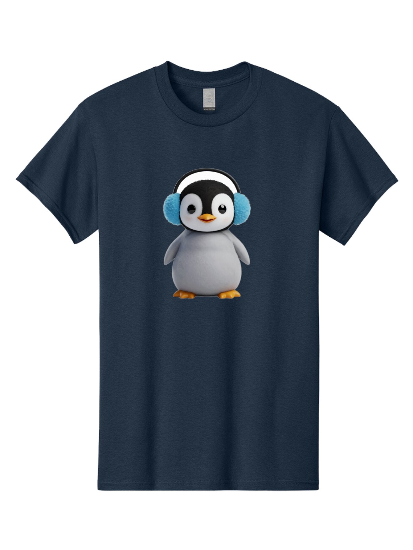 Penguin-Wearing-Earmuffs Men'S Graphic Tee, 100% Cotton, Comfortable Casual Summer Wear, Machine Washable, Vintage Camera, Old Camera, Antique Camera, Black Camera, Classic Photography, Photography Equipment, Nostalgic Device, Film Camera, Ban080 8