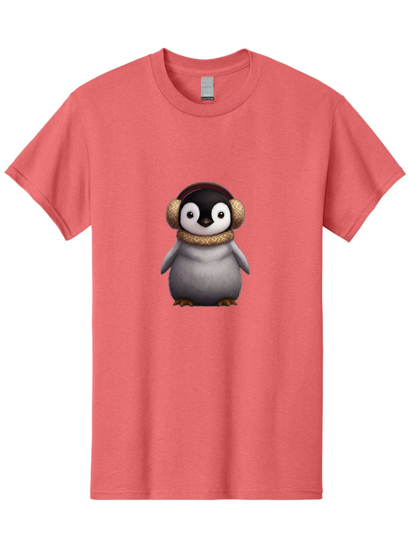 Penguin-With-Earmuffs-1 Men'S Graphic Tee, 100% Cotton, Comfortable Casual Summer Wear, Machine Washable, Vintage Camera, Old Camera, Antique Camera, Black Camera, Classic Photography, Photography Equipment, Nostalgic Device, Film Camera, Ban081 4