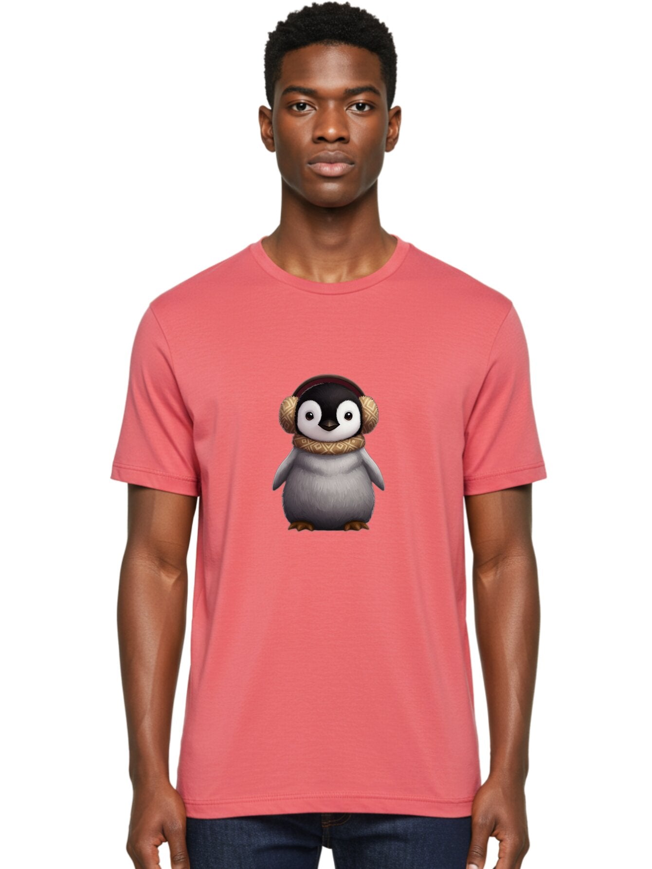 Penguin-With-Earmuffs-1 Men'S Graphic Tee, 100% Cotton, Comfortable Casual Summer Wear, Machine Washable, Vintage Camera, Old Camera, Antique Camera, Black Camera, Classic Photography, Photography Equipment, Nostalgic Device, Film Camera, Ban081 18