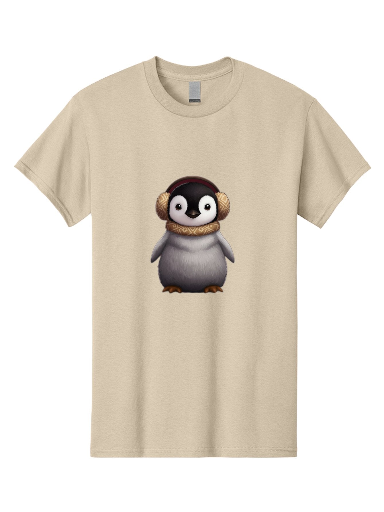 Penguin-With-Earmuffs-1 Men'S Graphic Tee, 100% Cotton, Comfortable Casual Summer Wear, Machine Washable, Vintage Camera, Old Camera, Antique Camera, Black Camera, Classic Photography, Photography Equipment, Nostalgic Device, Film Camera, Ban081 6