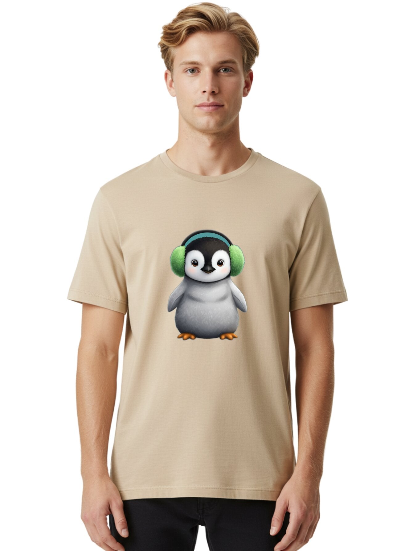 Penguin-With-Earmuffs Men'S Graphic Tee, 100% Cotton, Comfortable Casual Summer Wear, Machine Washable, Vintage Camera, Old Camera, Antique Camera, Black Camera, Classic Photography, Photography Equipment, Nostalgic Device, Film Camera, Ban082 17