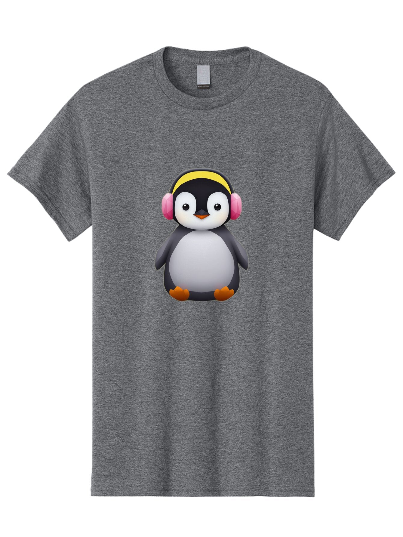 Penguin-With-Headphones-1 Men'S Graphic Tee, 100% Cotton, Comfortable Casual Summer Wear, Machine Washable, Vintage Camera, Old Camera, Antique Camera, Black Camera, Classic Photography, Photography Equipment, Nostalgic Device, Film Camera, Ban084 8