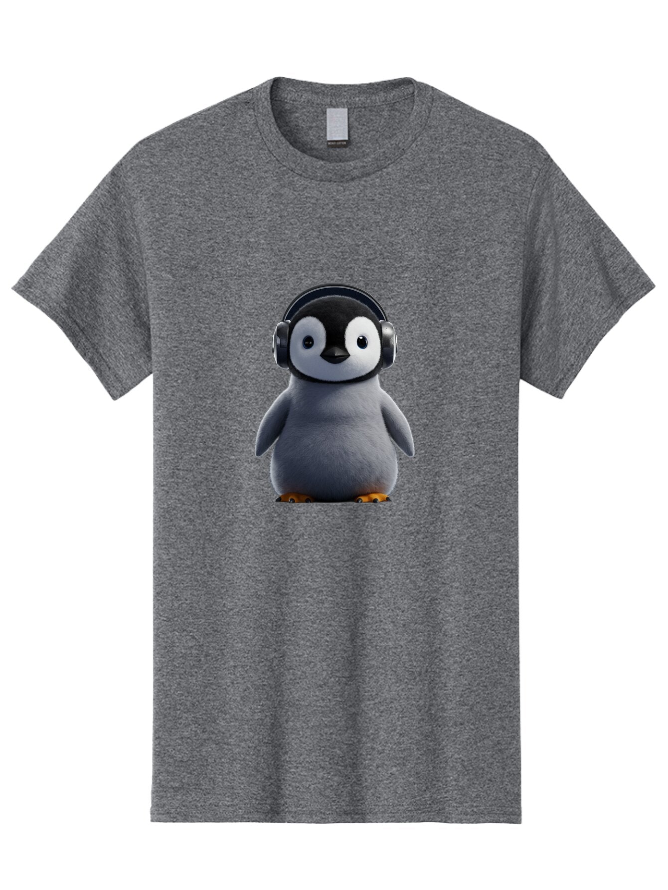 Penguin-With-Headphones-2 Men'S Graphic Tee, 100% Cotton, Comfortable Casual Summer Wear, Machine Washable, Vintage Camera, Old Camera, Antique Camera, Black Camera, Classic Photography, Photography Equipment, Nostalgic Device, Film Camera, Ban085
