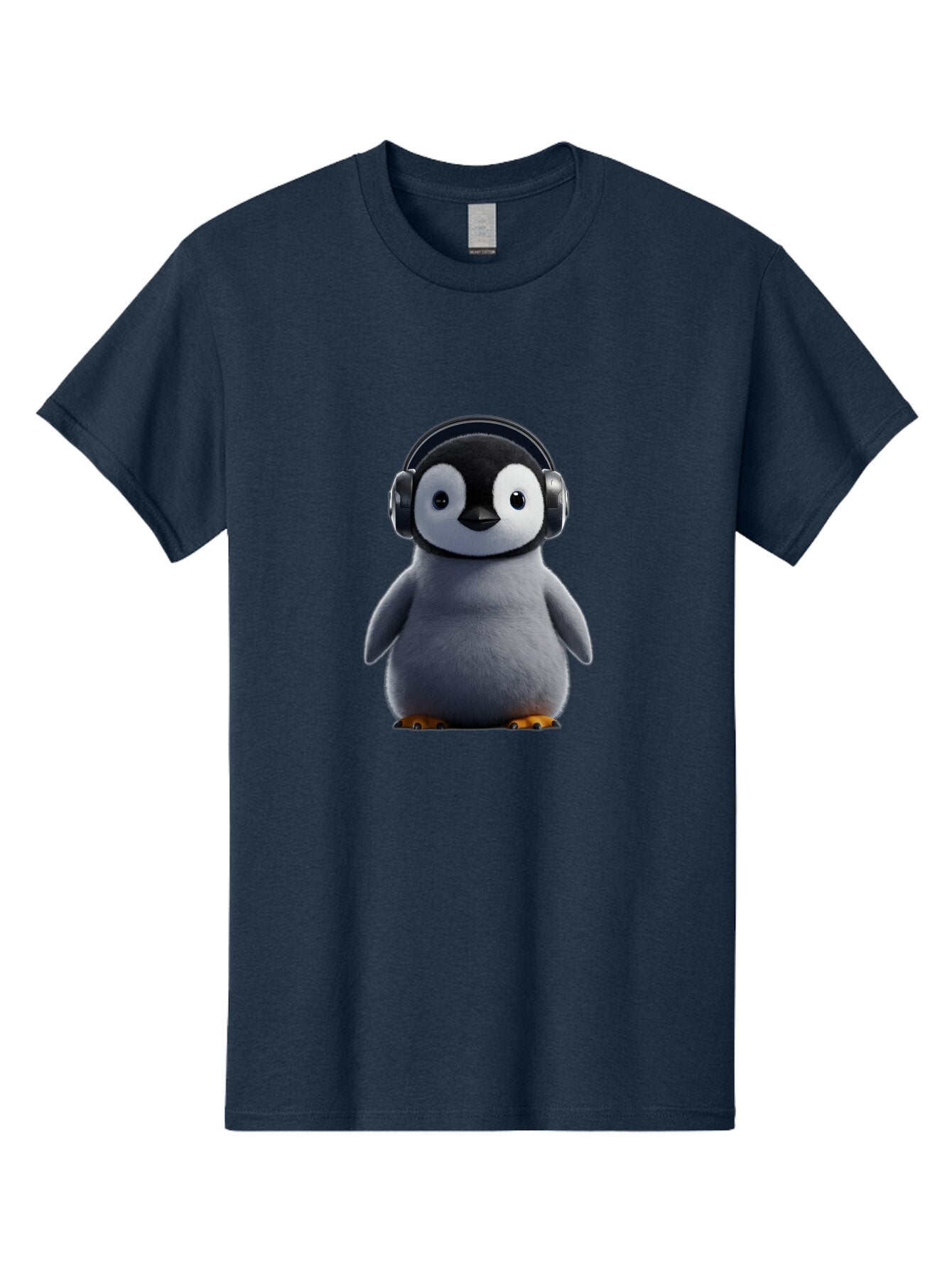 Penguin-With-Headphones-2 Men'S Graphic Tee, 100% Cotton, Comfortable Casual Summer Wear, Machine Washable, Vintage Camera, Old Camera, Antique Camera, Black Camera, Classic Photography, Photography Equipment, Nostalgic Device, Film Camera, Ban085 14