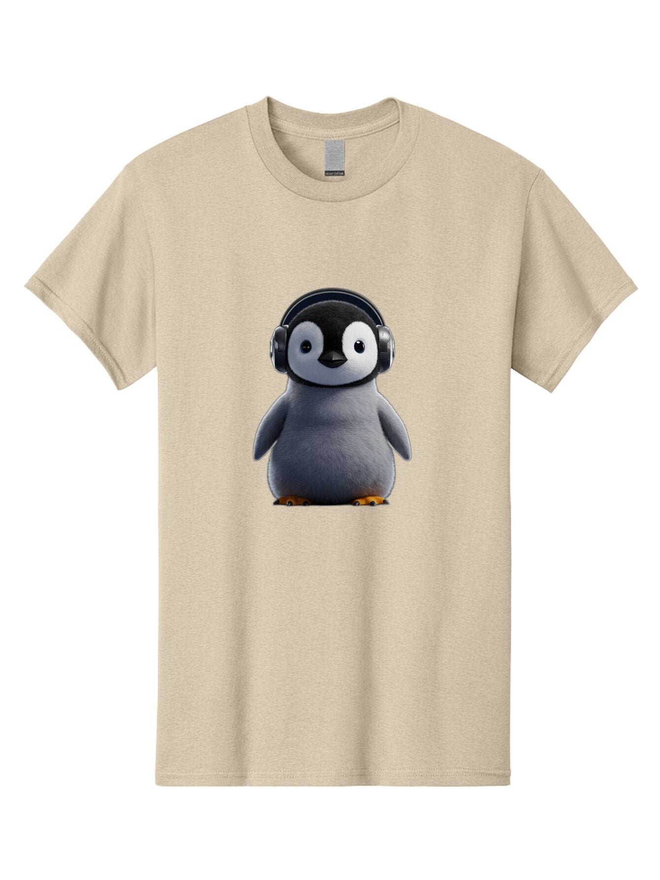 Penguin-With-Headphones-2 Men'S Graphic Tee, 100% Cotton, Comfortable Casual Summer Wear, Machine Washable, Vintage Camera, Old Camera, Antique Camera, Black Camera, Classic Photography, Photography Equipment, Nostalgic Device, Film Camera, Ban085