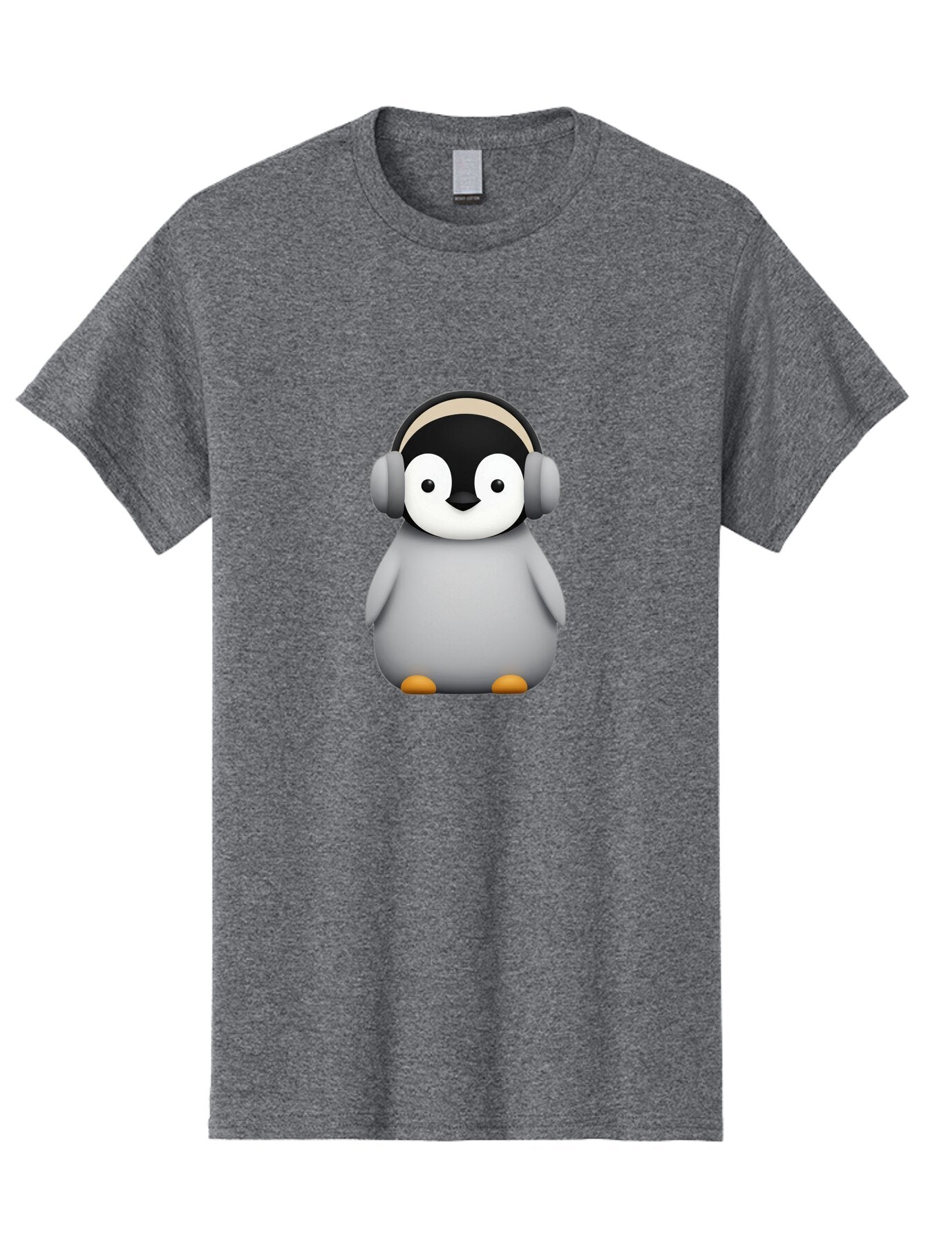 Penguin-With-Headphones-5 Men'S Graphic Tee, 100% Cotton, Comfortable Casual Summer Wear, Machine Washable, Vintage Camera, Old Camera, Antique Camera, Black Camera, Classic Photography, Photography Equipment, Nostalgic Device, Film Camera, Ban088 3