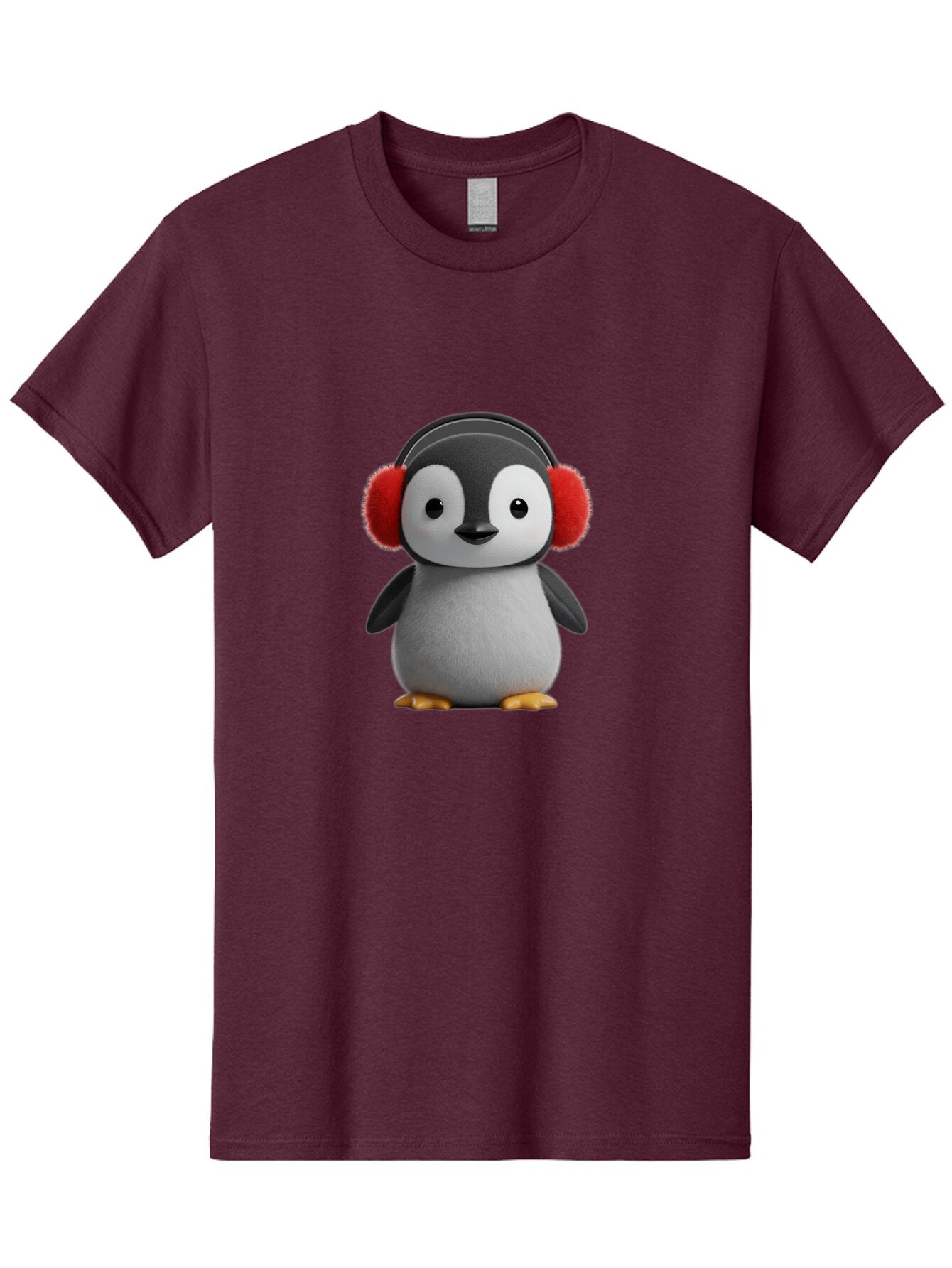 Penguin-With-Headphones Men'S Graphic Tee, 100% Cotton, Comfortable Casual Summer Wear, Machine Washable, Vintage Camera, Old Camera, Antique Camera, Black Camera, Classic Photography, Photography Equipment, Nostalgic Device, Film Camera, Ban089 3