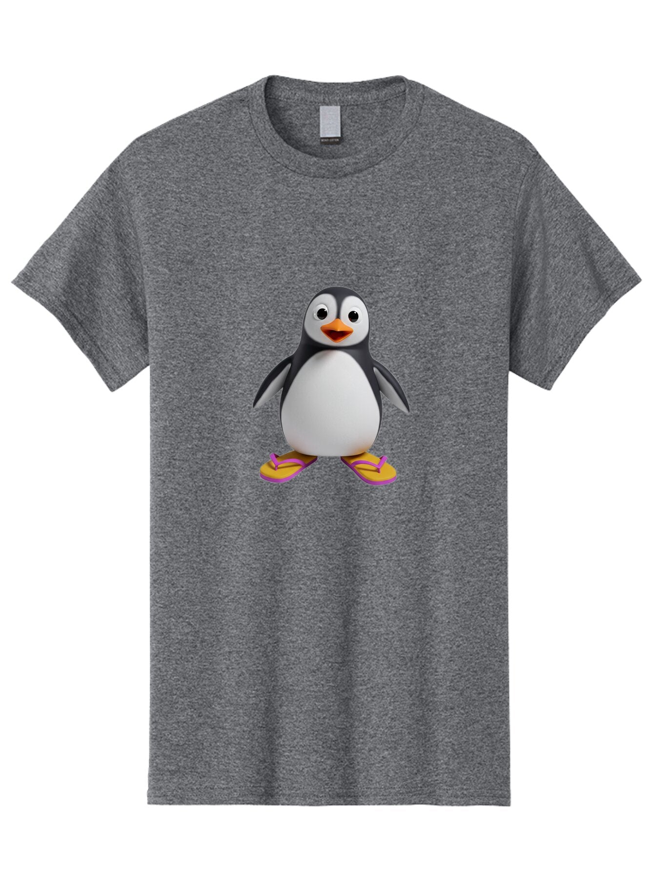 Penguin-With-Slippers-1 Men'S Graphic Tee, 100% Cotton, Comfortable Casual Summer Wear, Machine Washable, Vintage Camera, Old Camera, Antique Camera, Black Camera, Classic Photography, Photography Equipment, Nostalgic Device, Film Camera, Ban090 10