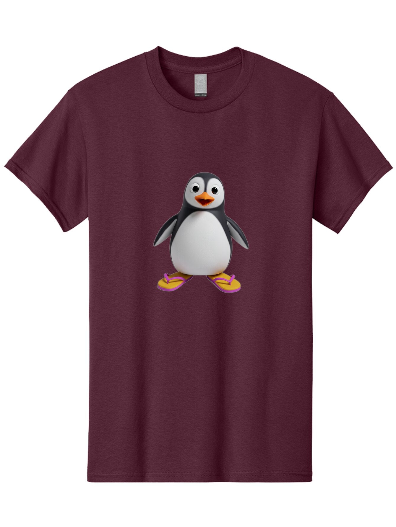 Penguin-With-Slippers-1 Men'S Graphic Tee, 100% Cotton, Comfortable Casual Summer Wear, Machine Washable, Vintage Camera, Old Camera, Antique Camera, Black Camera, Classic Photography, Photography Equipment, Nostalgic Device, Film Camera, Ban090 9