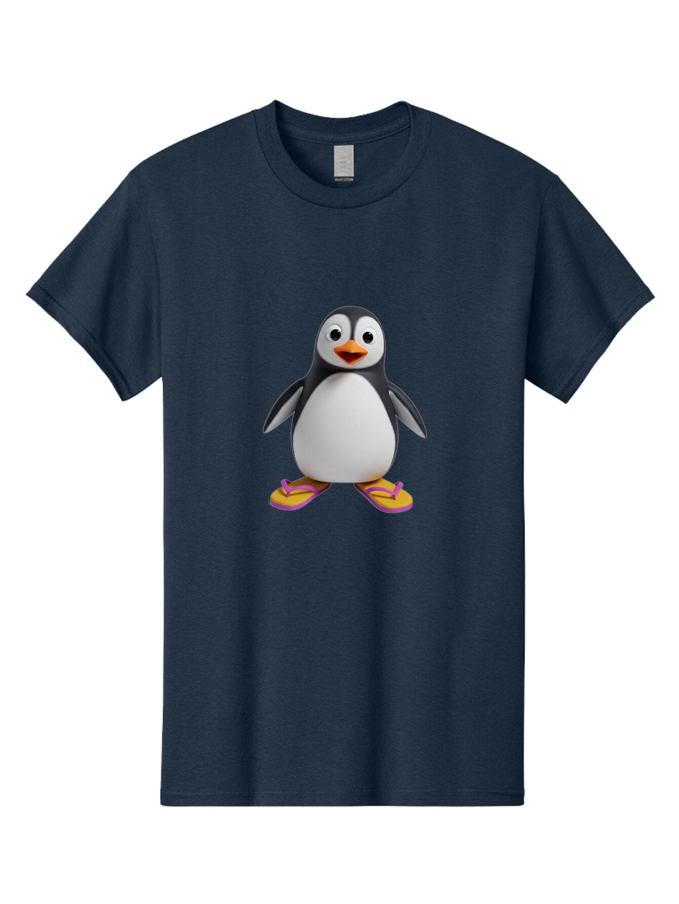 Penguin-With-Slippers-1 Men'S Graphic Tee, 100% Cotton, Comfortable Casual Summer Wear, Machine Washable, Vintage Camera, Old Camera, Antique Camera, Black Camera, Classic Photography, Photography Equipment, Nostalgic Device, Film Camera, Ban090 8