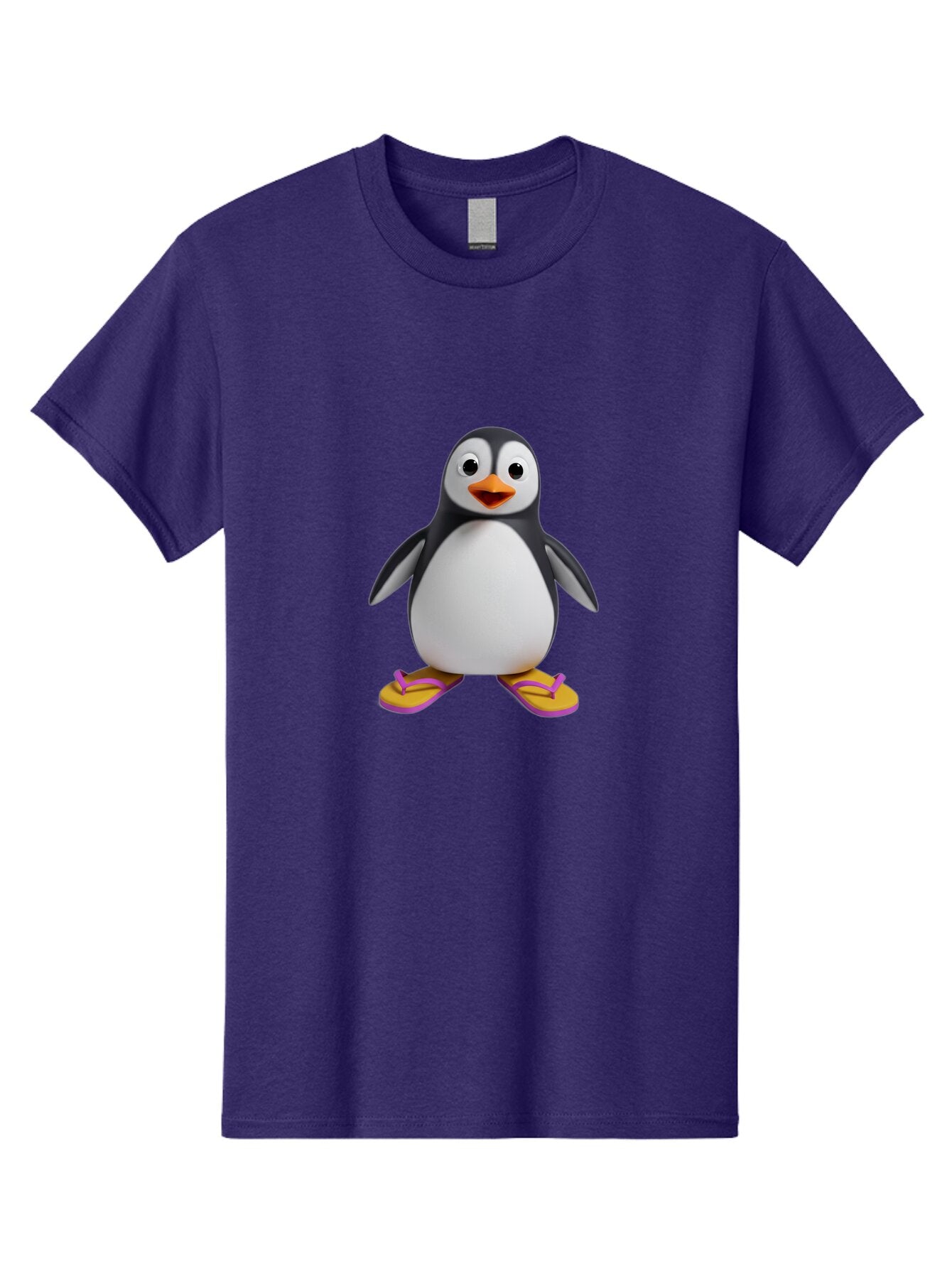 Penguin-With-Slippers-1 Men'S Graphic Tee, 100% Cotton, Comfortable Casual Summer Wear, Machine Washable, Vintage Camera, Old Camera, Antique Camera, Black Camera, Classic Photography, Photography Equipment, Nostalgic Device, Film Camera, Ban090