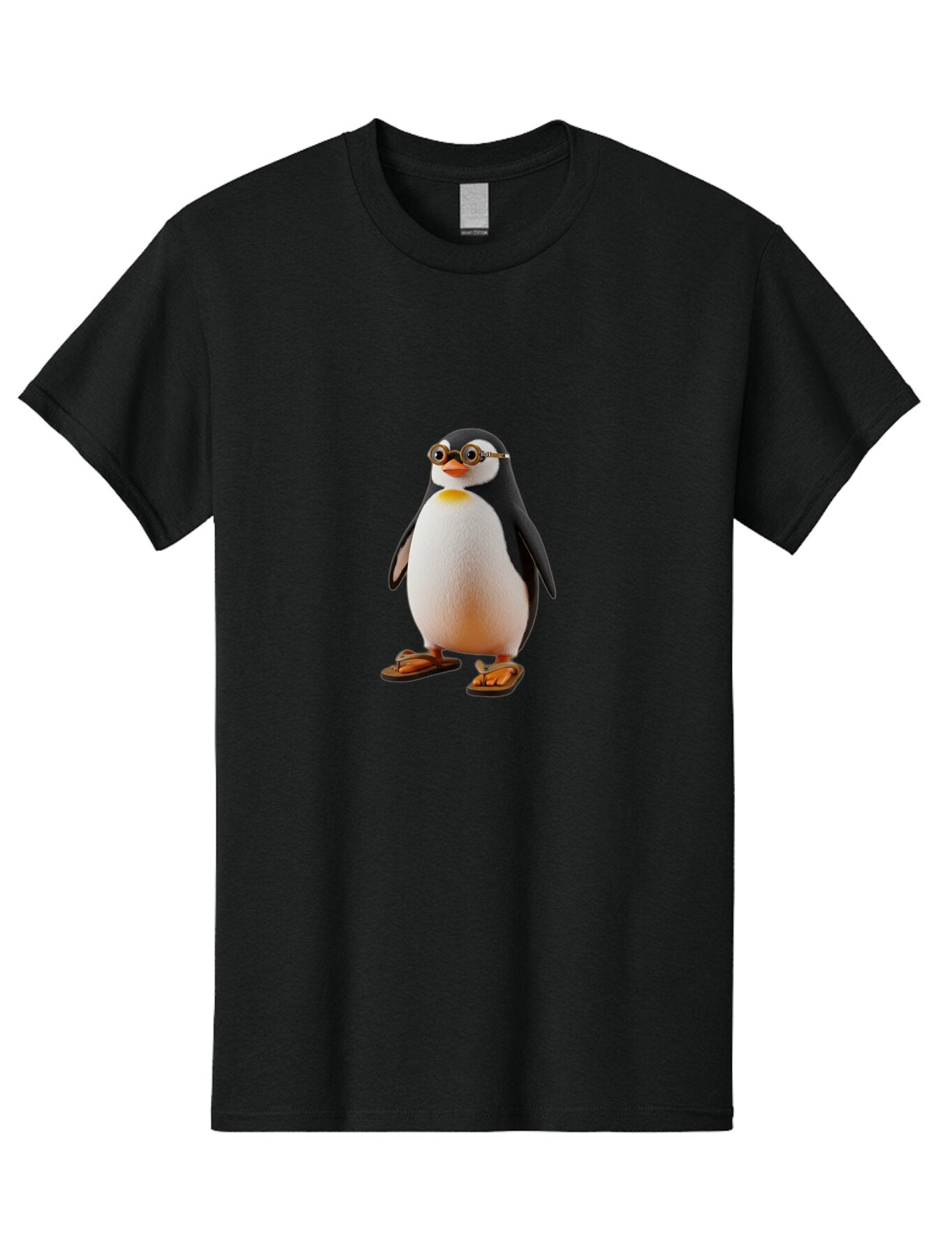 Penguin-With-Sunglasses-And-Flip-Flops Men'S Graphic Tee, 100% Cotton, Comfortable Casual Summer Wear, Machine Washable, Vintage Camera, Old Camera, Antique Camera, Black Camera, Classic Photography, Photography Equipment, Nostalgic Device, Ban091 9