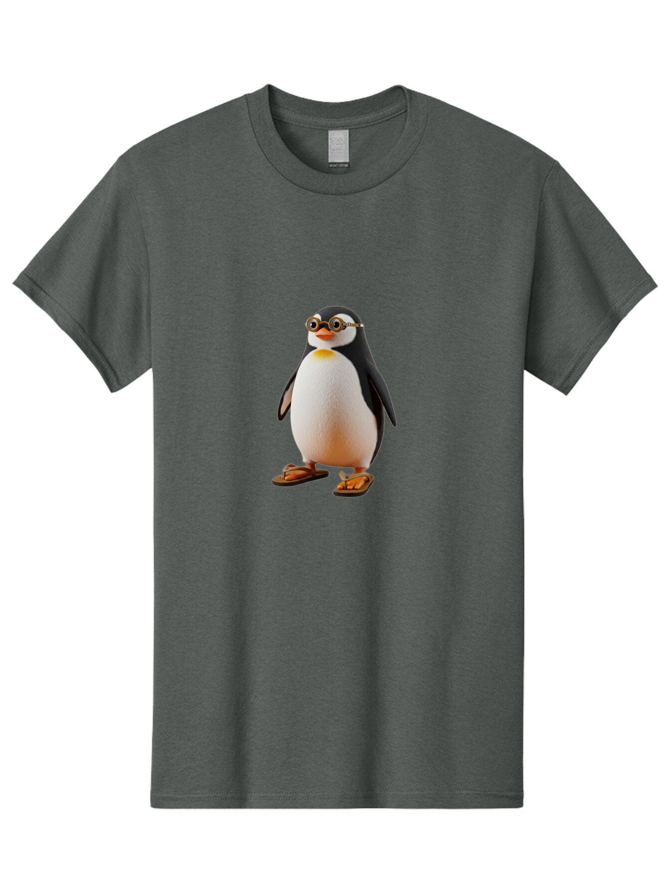 Penguin-With-Sunglasses-And-Flip-Flops Men'S Graphic Tee, 100% Cotton, Comfortable Casual Summer Wear, Machine Washable, Vintage Camera, Old Camera, Antique Camera, Black Camera, Classic Photography, Photography Equipment, Nostalgic Device, Ban091