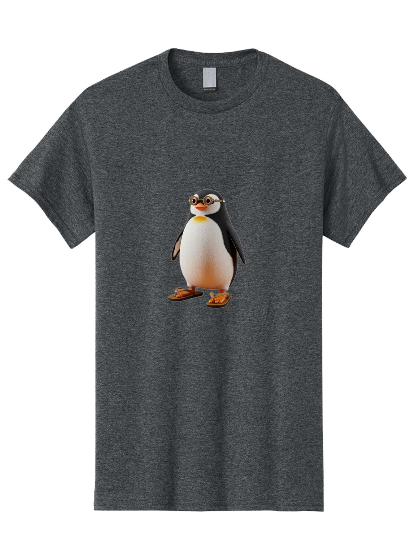 Penguin-With-Sunglasses-And-Flip-Flops Men'S Graphic Tee, 100% Cotton, Comfortable Casual Summer Wear, Machine Washable, Vintage Camera, Old Camera, Antique Camera, Black Camera, Classic Photography, Photography Equipment, Nostalgic Device, Ban091 5
