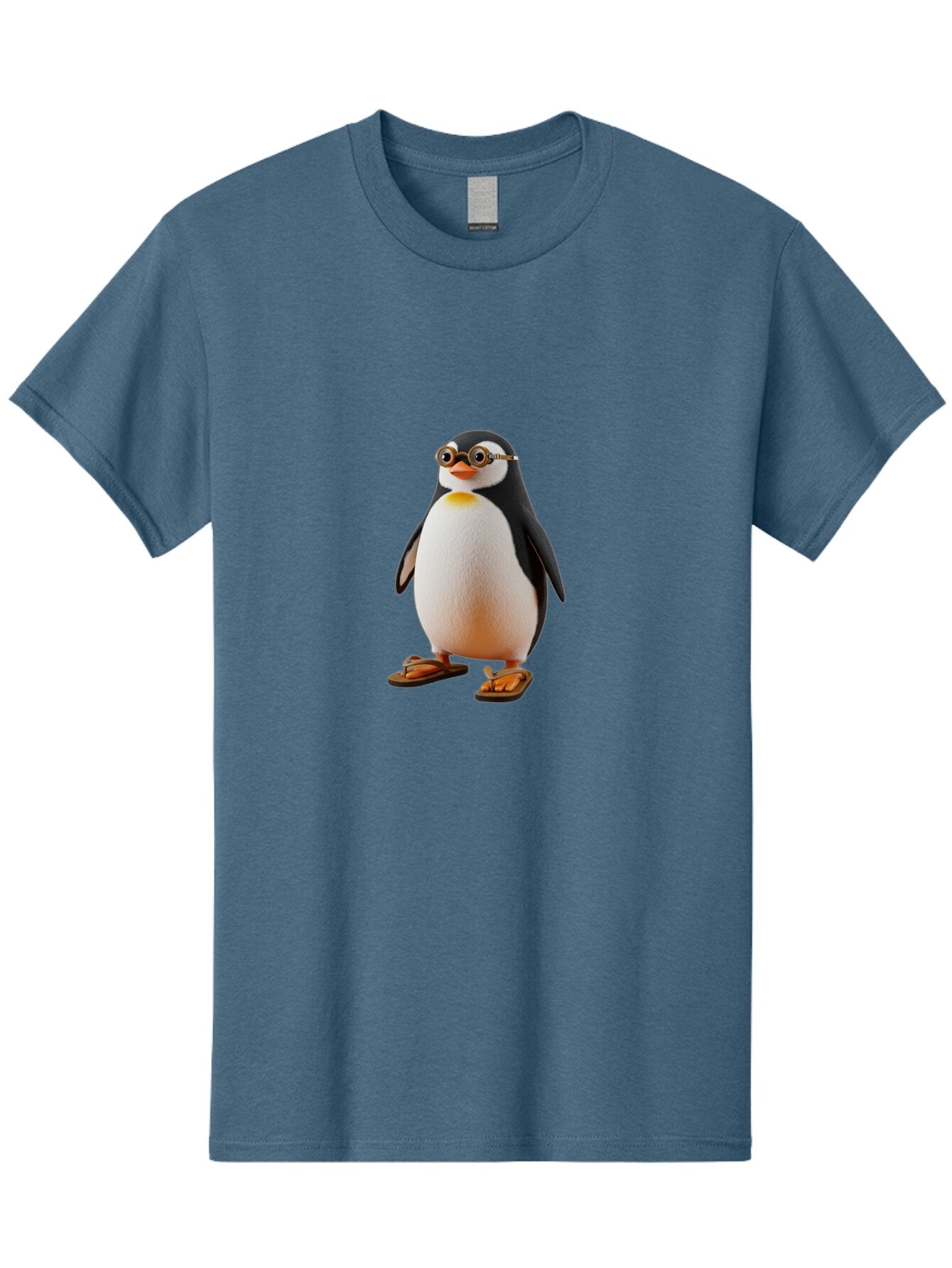 Penguin-With-Sunglasses-And-Flip-Flops Men'S Graphic Tee, 100% Cotton, Comfortable Casual Summer Wear, Machine Washable, Vintage Camera, Old Camera, Antique Camera, Black Camera, Classic Photography, Photography Equipment, Nostalgic Device, Ban091 12