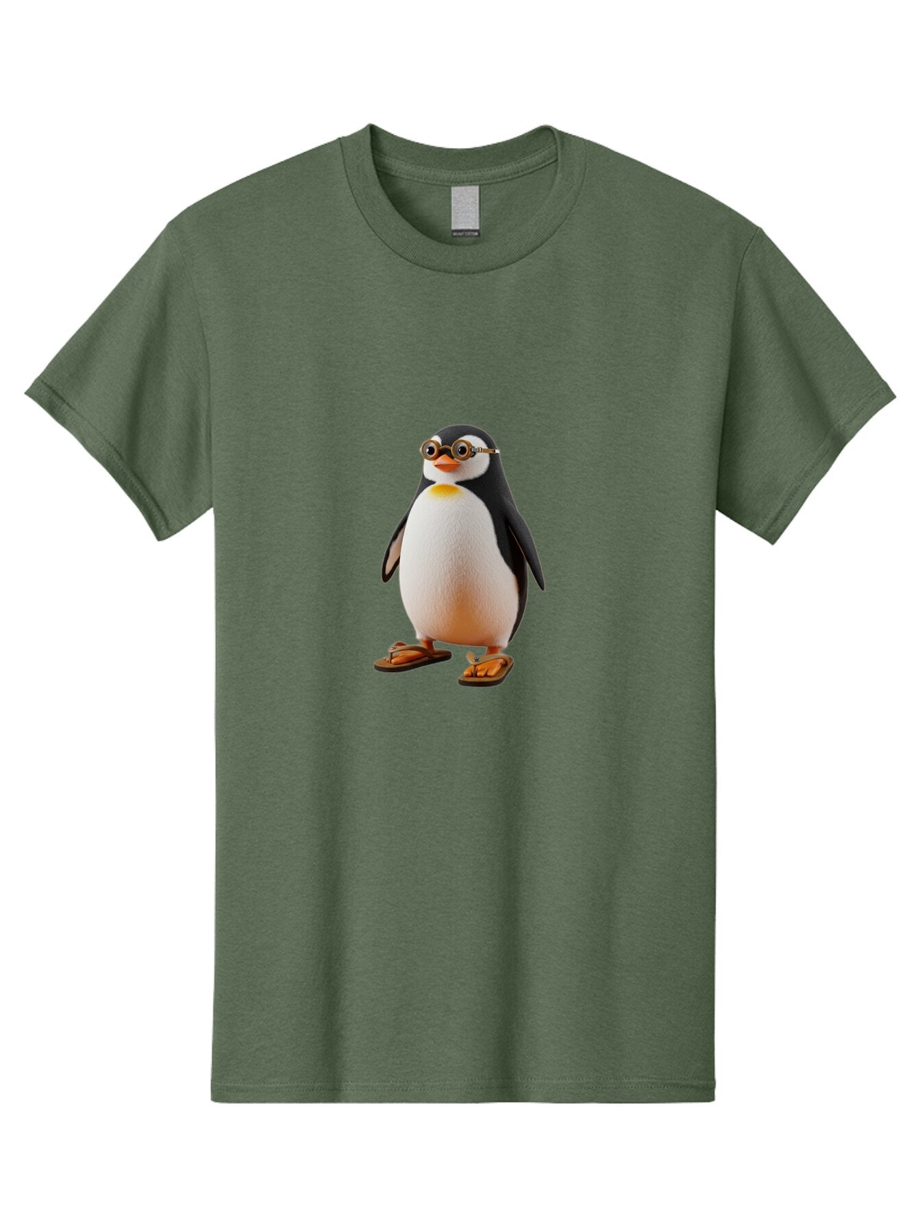Penguin-With-Sunglasses-And-Flip-Flops Men'S Graphic Tee, 100% Cotton, Comfortable Casual Summer Wear, Machine Washable, Vintage Camera, Old Camera, Antique Camera, Black Camera, Classic Photography, Photography Equipment, Nostalgic Device, Ban091
