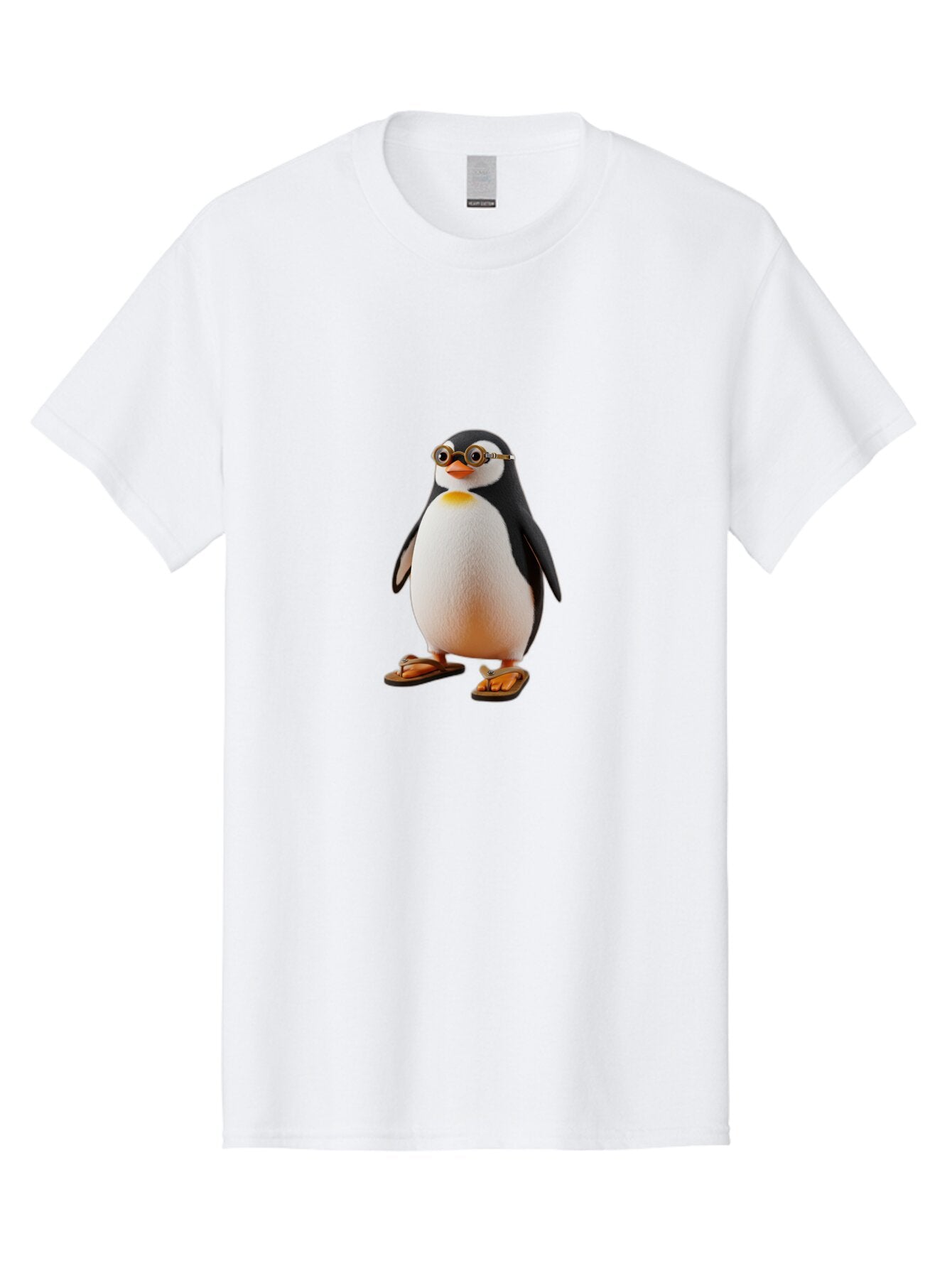 Penguin-With-Sunglasses-And-Flip-Flops Men'S Graphic Tee, 100% Cotton, Comfortable Casual Summer Wear, Machine Washable, Vintage Camera, Old Camera, Antique Camera, Black Camera, Classic Photography, Photography Equipment, Nostalgic Device, Ban091 11