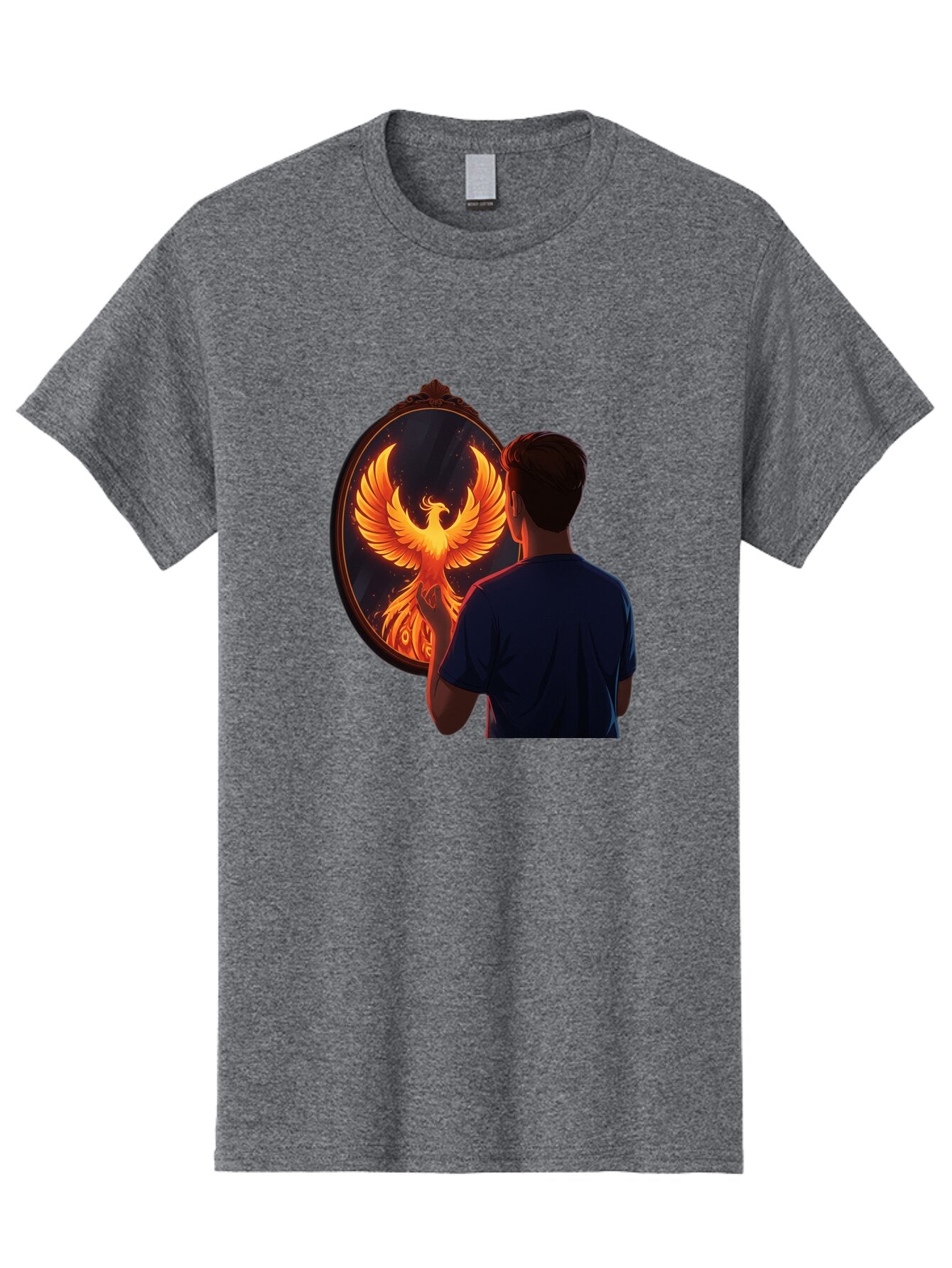 Phoenix-In-Mirror Men'S Graphic Tee, 100% Cotton, Comfortable Casual Summer Wear, Machine Washable, Vintage Camera, Old Camera, Antique Camera, Black Camera, Classic Photography, Photography Equipment, Nostalgic Device, Film Camera, Camera Art Ban098 5