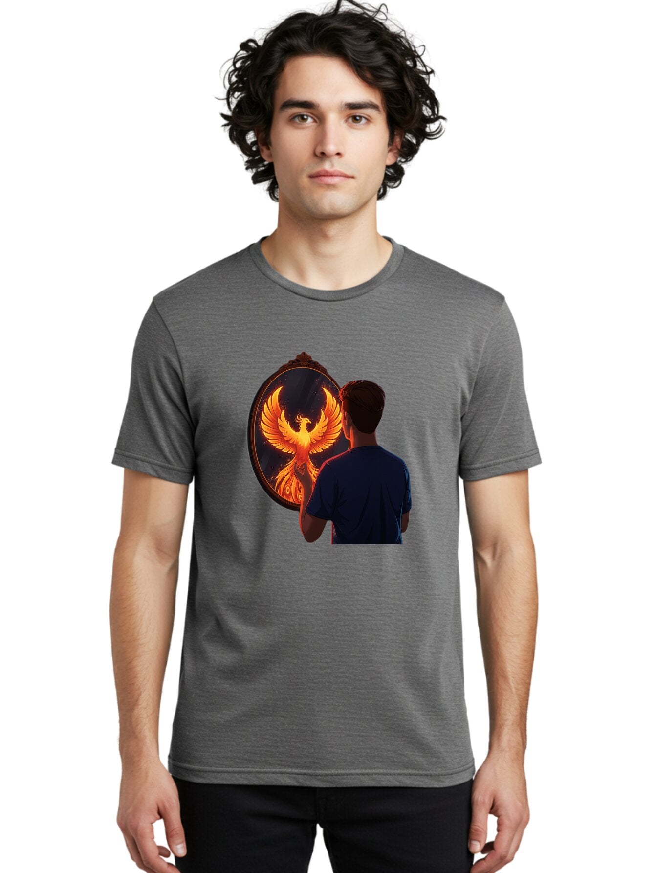 Phoenix-In-Mirror Men'S Graphic Tee, 100% Cotton, Comfortable Casual Summer Wear, Machine Washable, Vintage Camera, Old Camera, Antique Camera, Black Camera, Classic Photography, Photography Equipment, Nostalgic Device, Film Camera, Camera Art Ban098 23