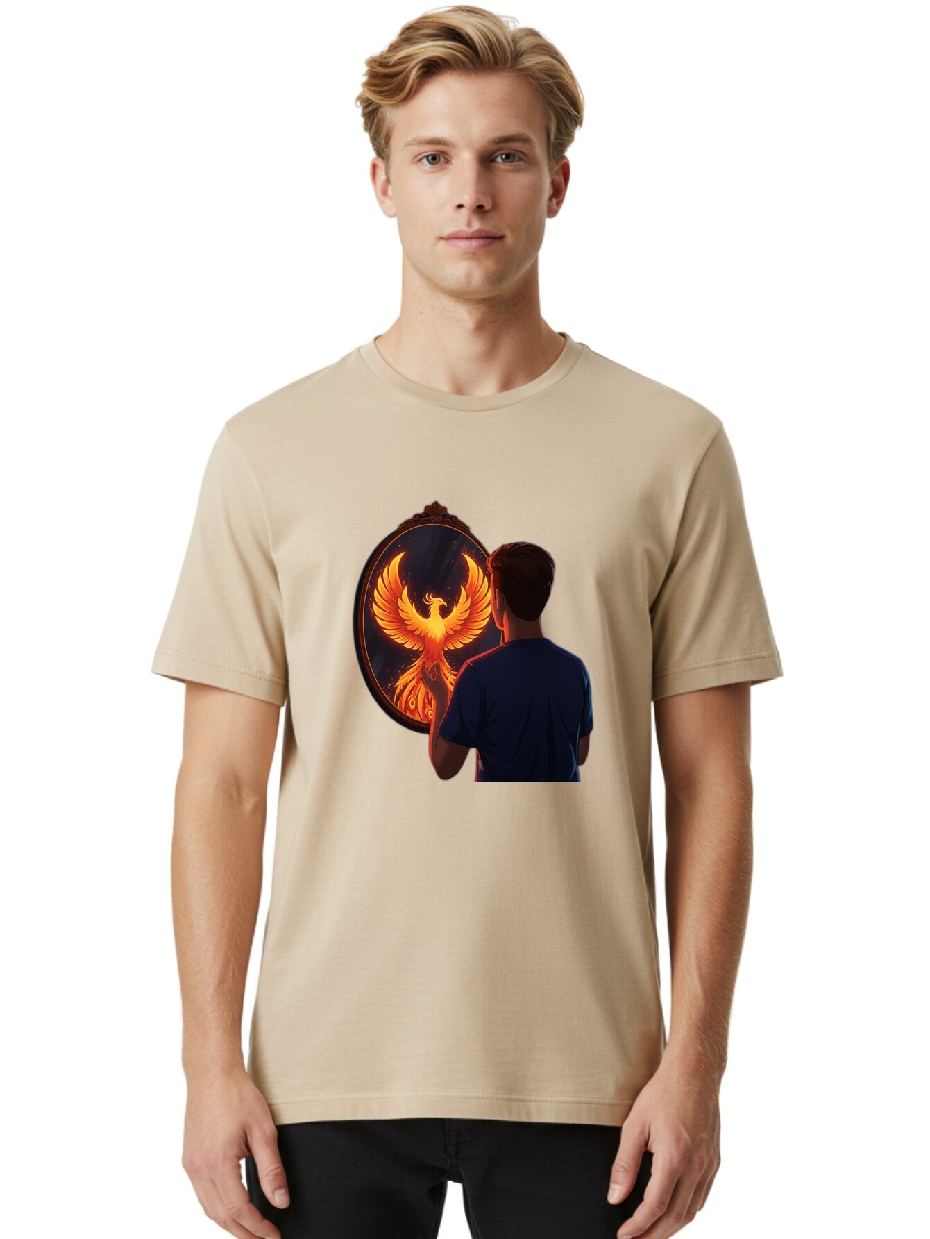 Phoenix-In-Mirror Men'S Graphic Tee, 100% Cotton, Comfortable Casual Summer Wear, Machine Washable, Vintage Camera, Old Camera, Antique Camera, Black Camera, Classic Photography, Photography Equipment, Nostalgic Device, Film Camera, Camera Art Ban098 19