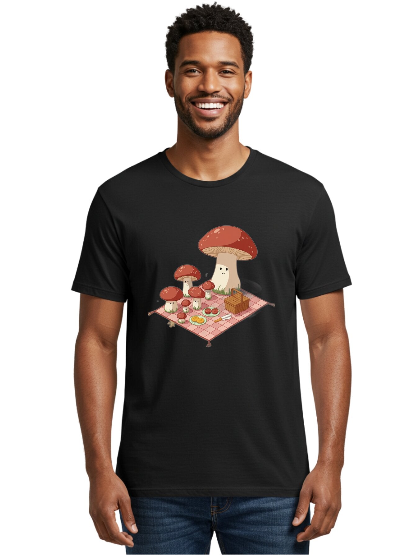 Picnic-Mushrooms Men'S Graphic Tee, 100% Cotton, Comfortable Casual Summer Wear, Machine Washable, Vintage Camera, Old Camera, Antique Camera, Black Camera, Classic Photography, Photography Equipment, Nostalgic Device, Film Camera, Camera Art Ban101 29