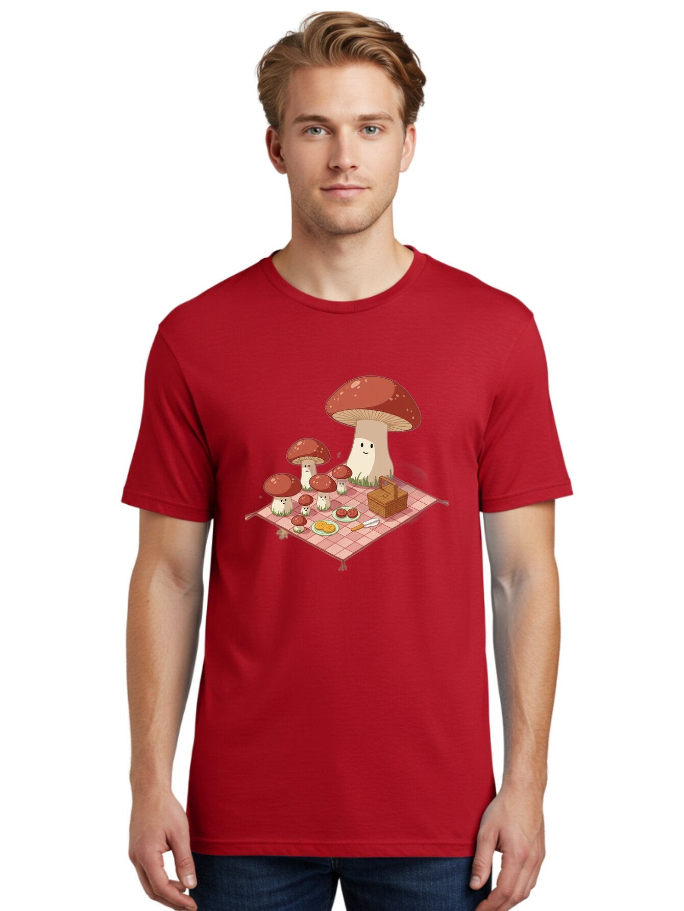 Picnic-Mushrooms Men'S Graphic Tee, 100% Cotton, Comfortable Casual Summer Wear, Machine Washable, Vintage Camera, Old Camera, Antique Camera, Black Camera, Classic Photography, Photography Equipment, Nostalgic Device, Film Camera, Camera Art Ban101 26