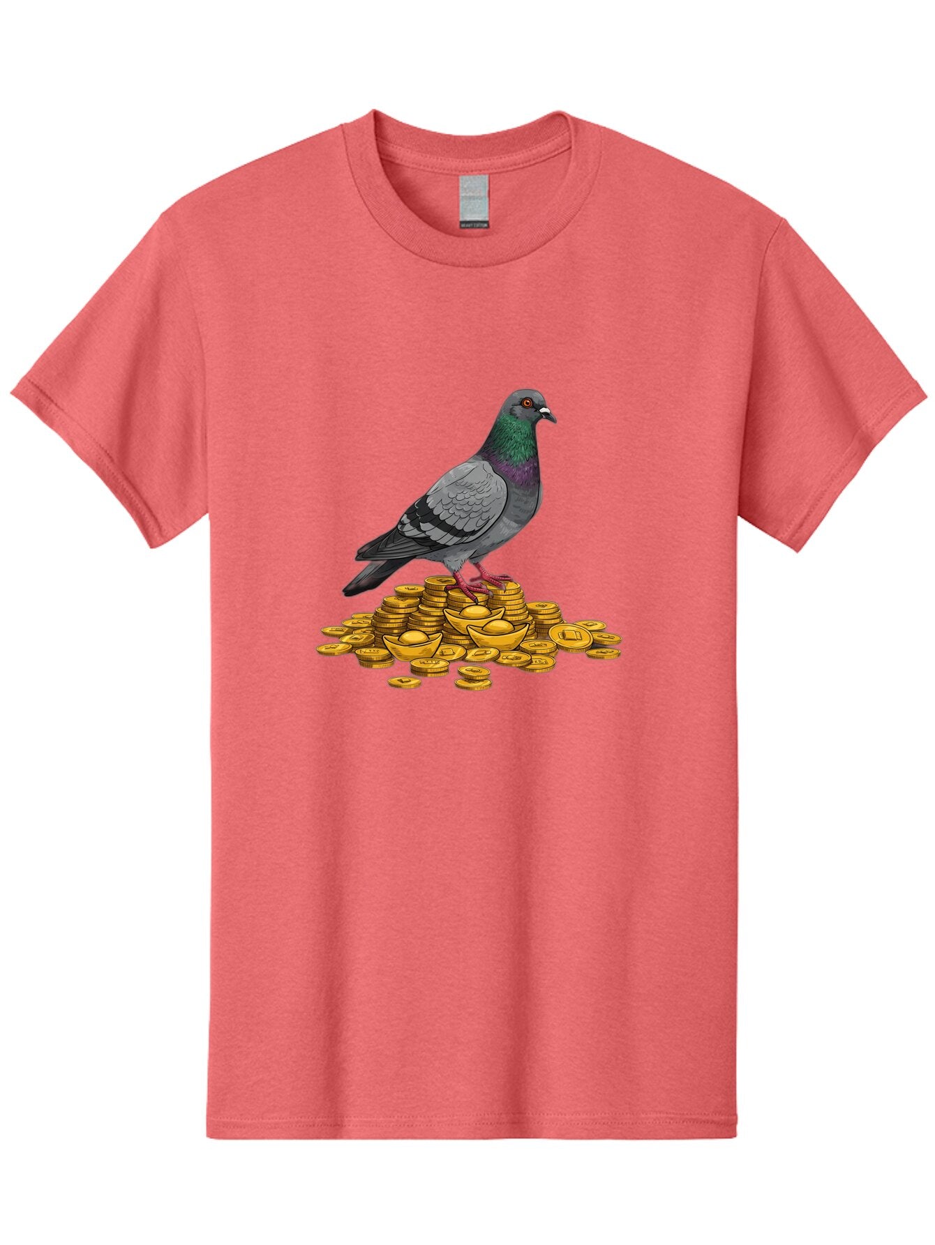 Pigeon-On-Gold-Coins Men'S Graphic Tee, 100% Cotton, Comfortable Casual Summer Wear, Machine Washable, Vintage Camera, Old Camera, Antique Camera, Black Camera, Classic Photography, Photography Equipment, Nostalgic Device, Film Camera, Ban105 9