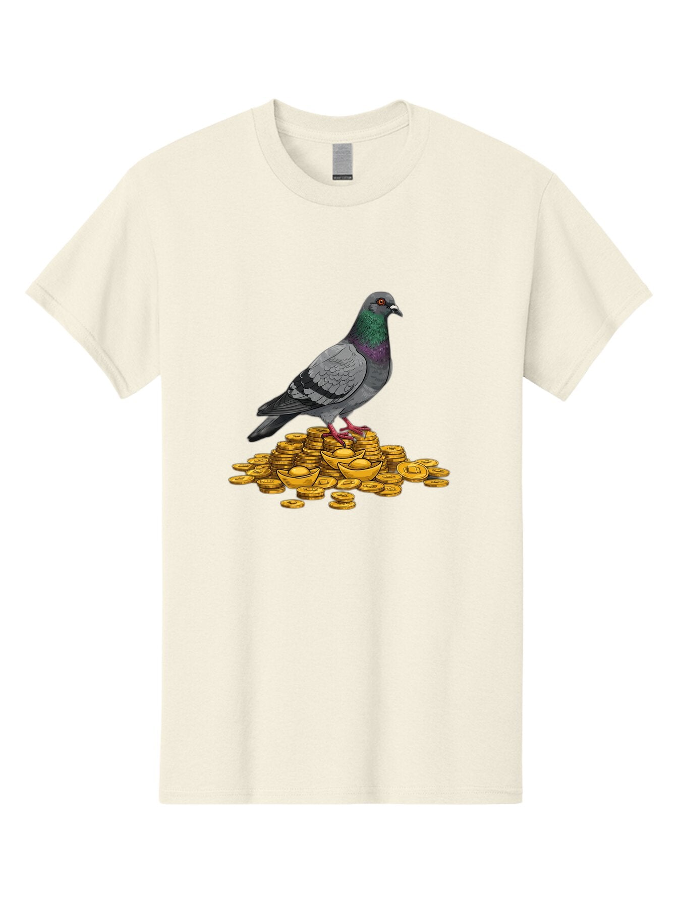 Pigeon-On-Gold-Coins Men'S Graphic Tee, 100% Cotton, Comfortable Casual Summer Wear, Machine Washable, Vintage Camera, Old Camera, Antique Camera, Black Camera, Classic Photography, Photography Equipment, Nostalgic Device, Film Camera, Ban105 10