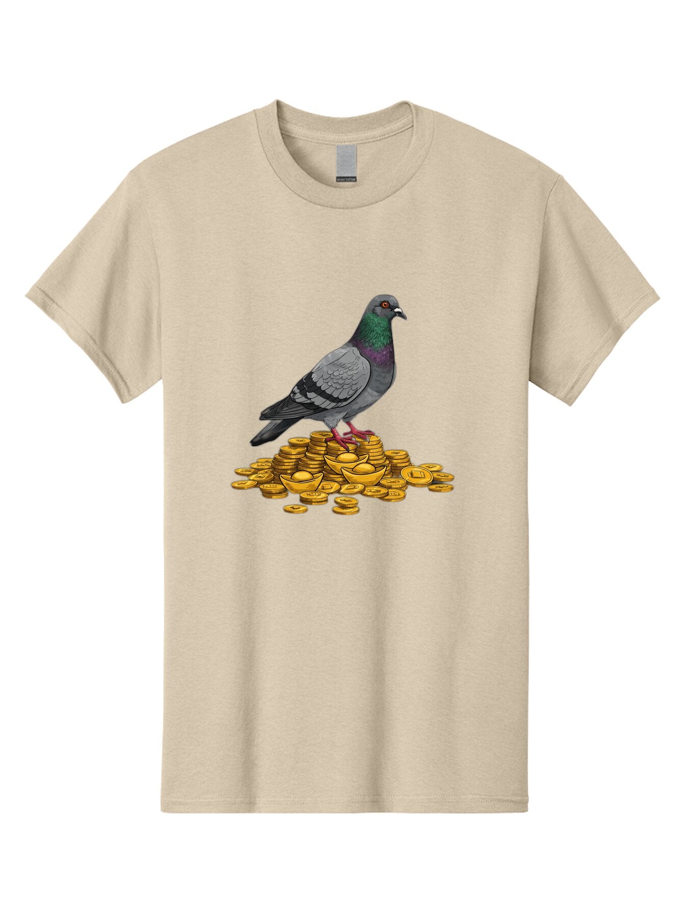 Pigeon-On-Gold-Coins Men'S Graphic Tee, 100% Cotton, Comfortable Casual Summer Wear, Machine Washable, Vintage Camera, Old Camera, Antique Camera, Black Camera, Classic Photography, Photography Equipment, Nostalgic Device, Film Camera, Ban105 12