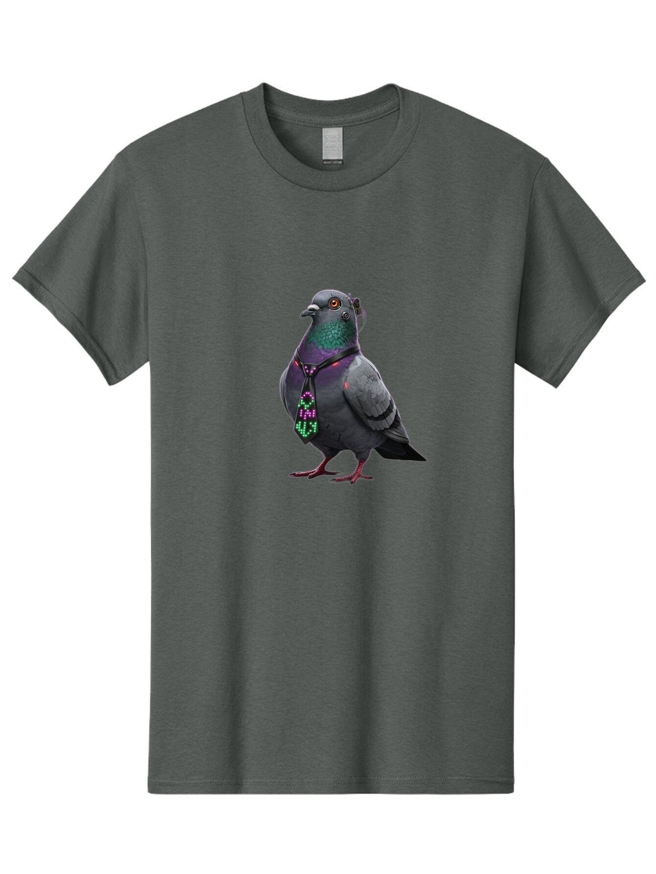 Pigeon-With-Futuristic-Tie Men'S Graphic Tee, 100% Cotton, Comfortable Casual Summer Wear, Machine Washable, Vintage Camera, Old Camera, Antique Camera, Black Camera, Classic Photography, Photography Equipment, Nostalgic Device, Film Camera, Ban106 14